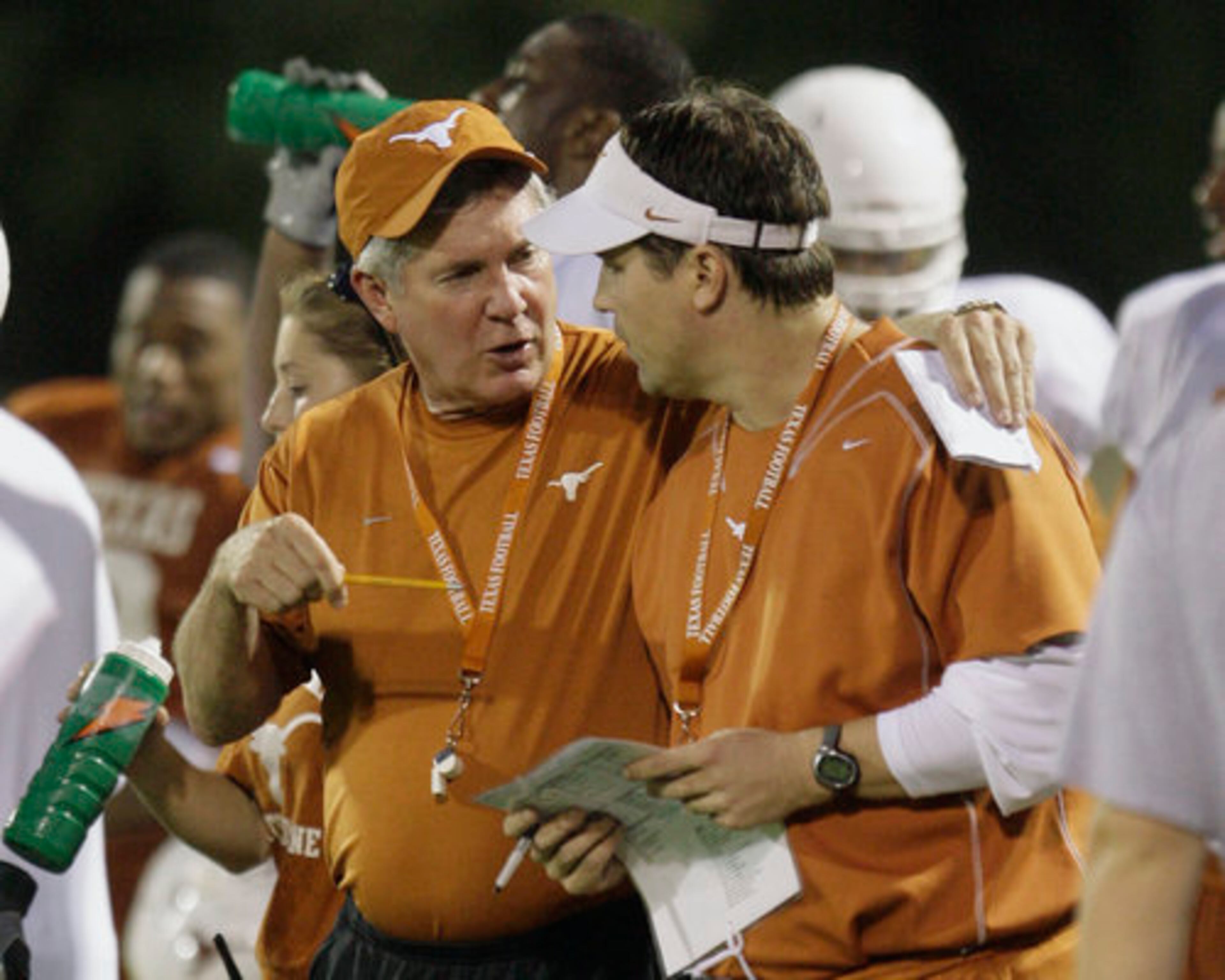 Eleven months later, the university announced he would eventually succeed Mack Brown as coach. His salary increased to $900,000 annually as a result of the move.