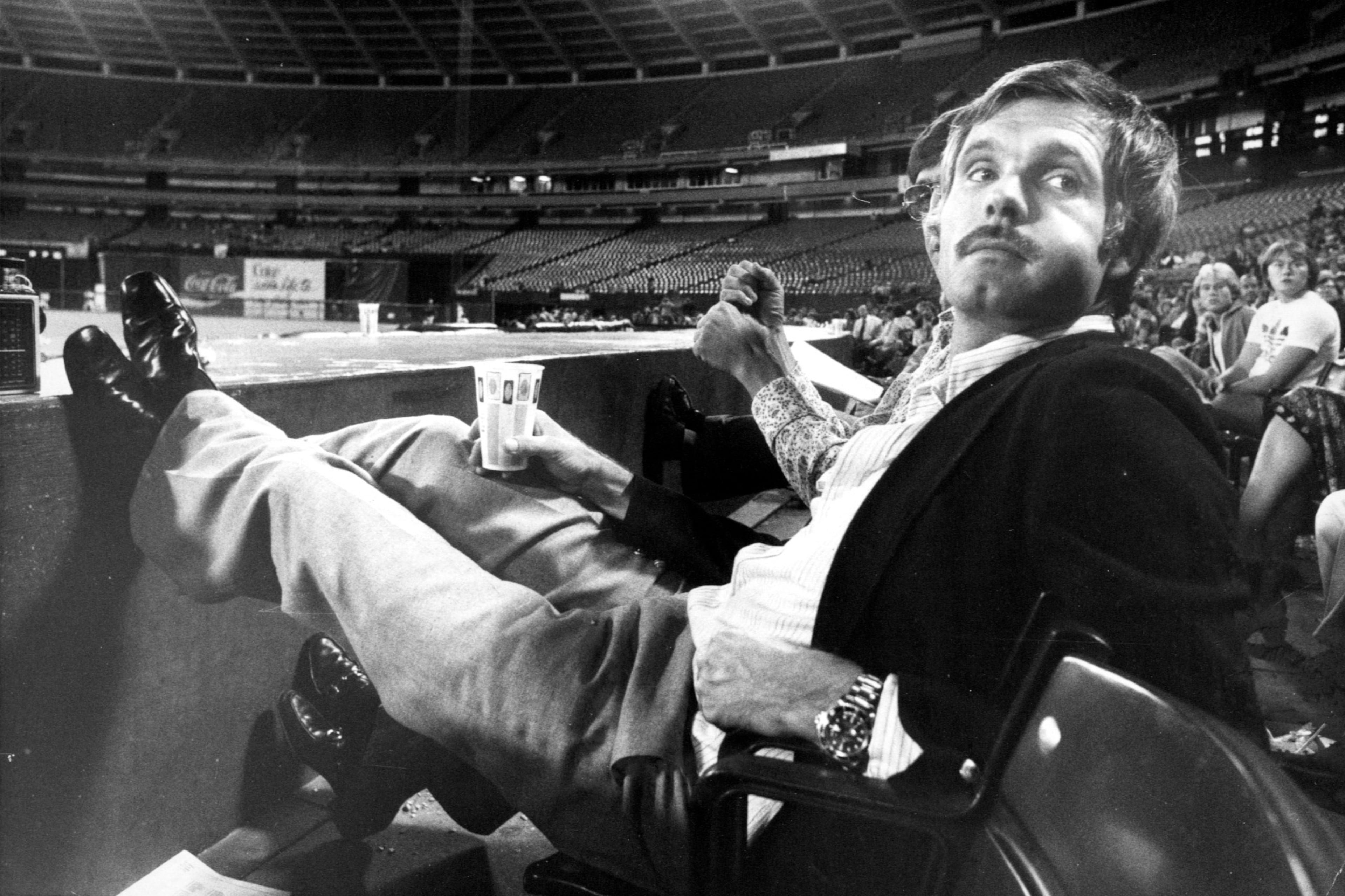 Atlanta Braves owner Ted Turner looking for a winning streak at the Atlanta-Fulton County Stadium in 1979 (BILLY DOWNS/AJC staff)