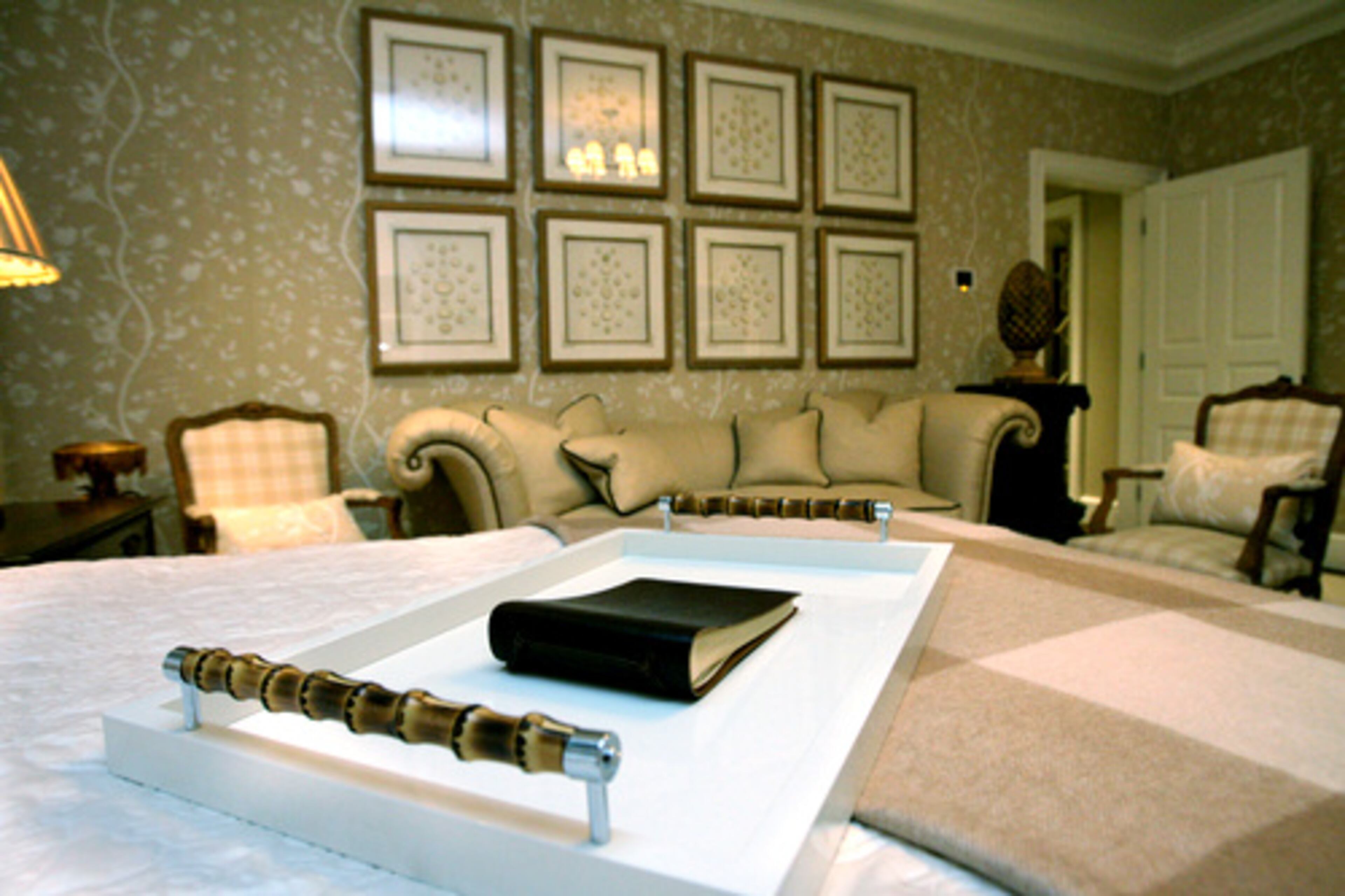 A view from the master bedroom toward the dressing rooms.