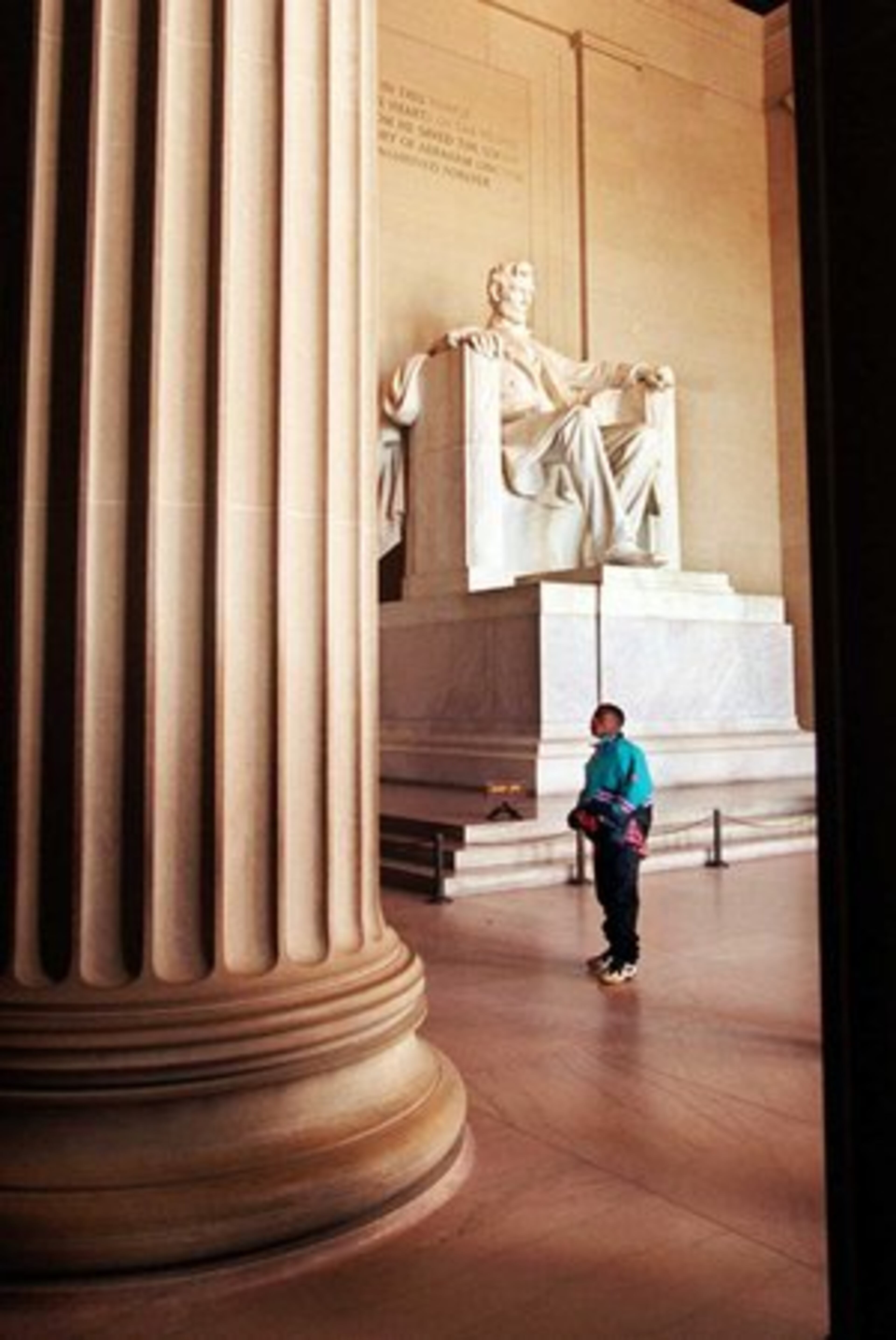 WASHINGTON, D.C., is a town of monuments, especially to this country's early leaders. One of the most famous is the Lincoln Memorial.