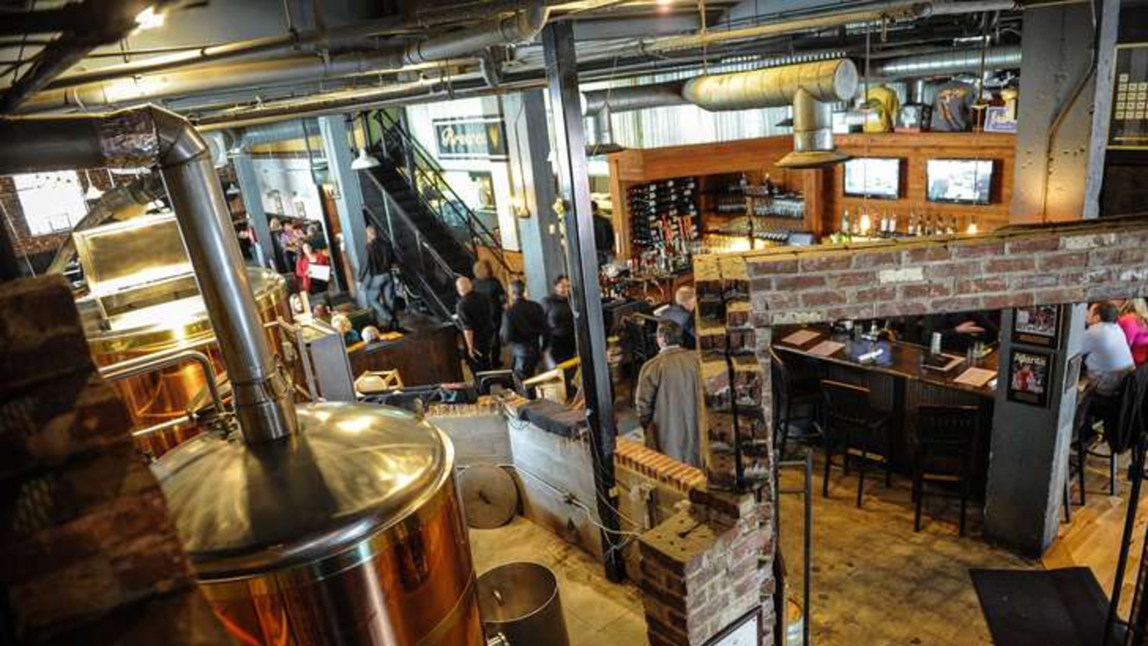 Max Lager's brewpub. Credit: Becky Stein.