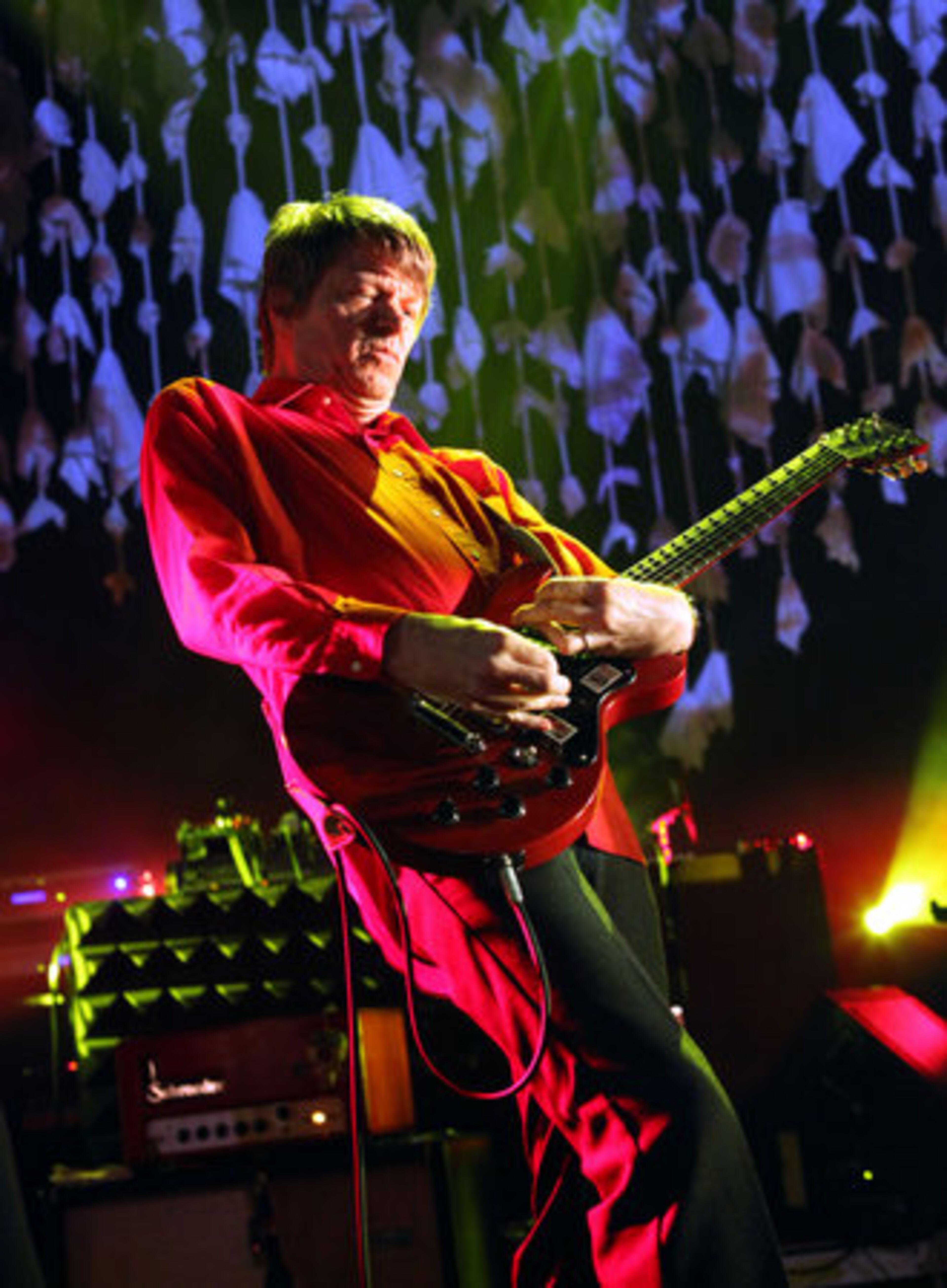 Lead guitarist Nels Cline of Wilco performs on "Ashes of American Flags" Wednesday night.
