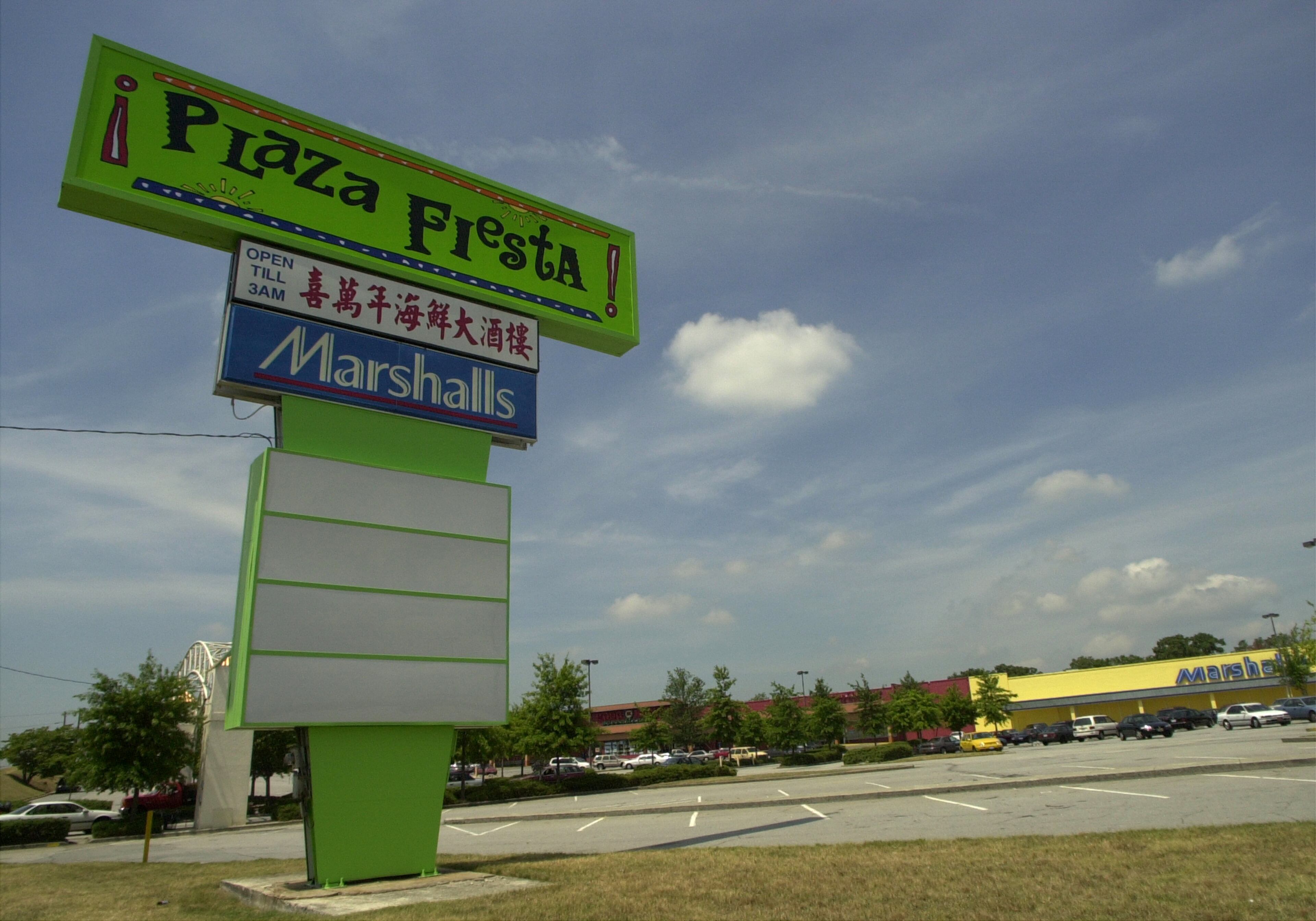 Plaza Fiesta on Buford Highway as it was on July 21, 2000.