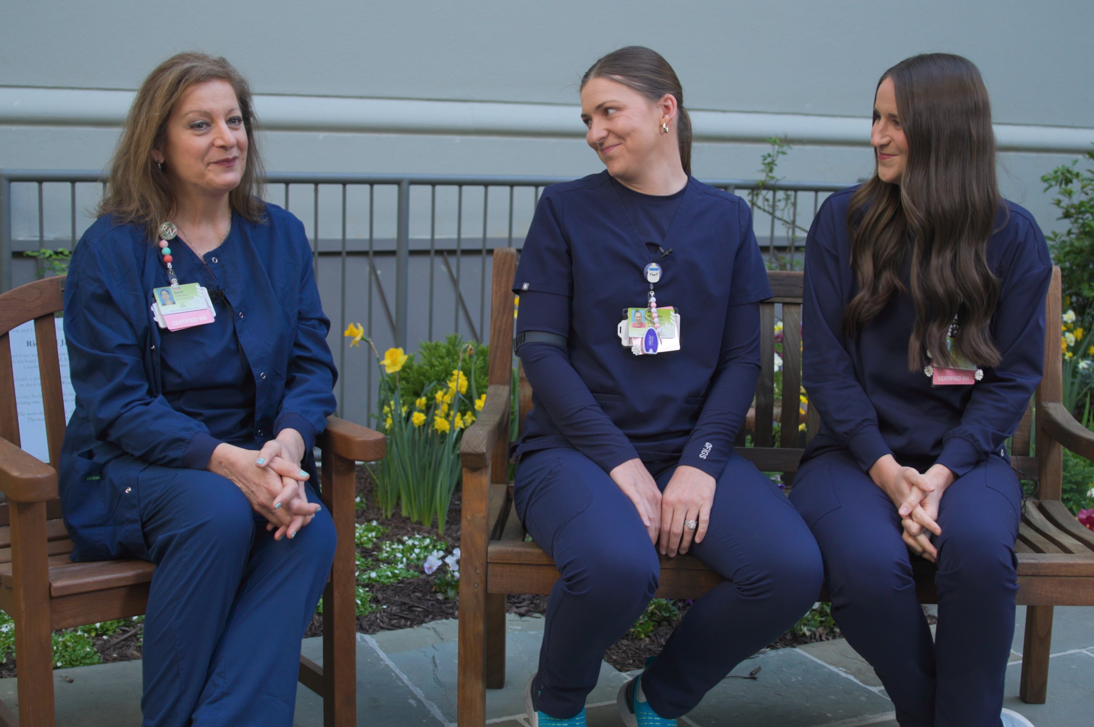 Sisters and mom find joy in nursing