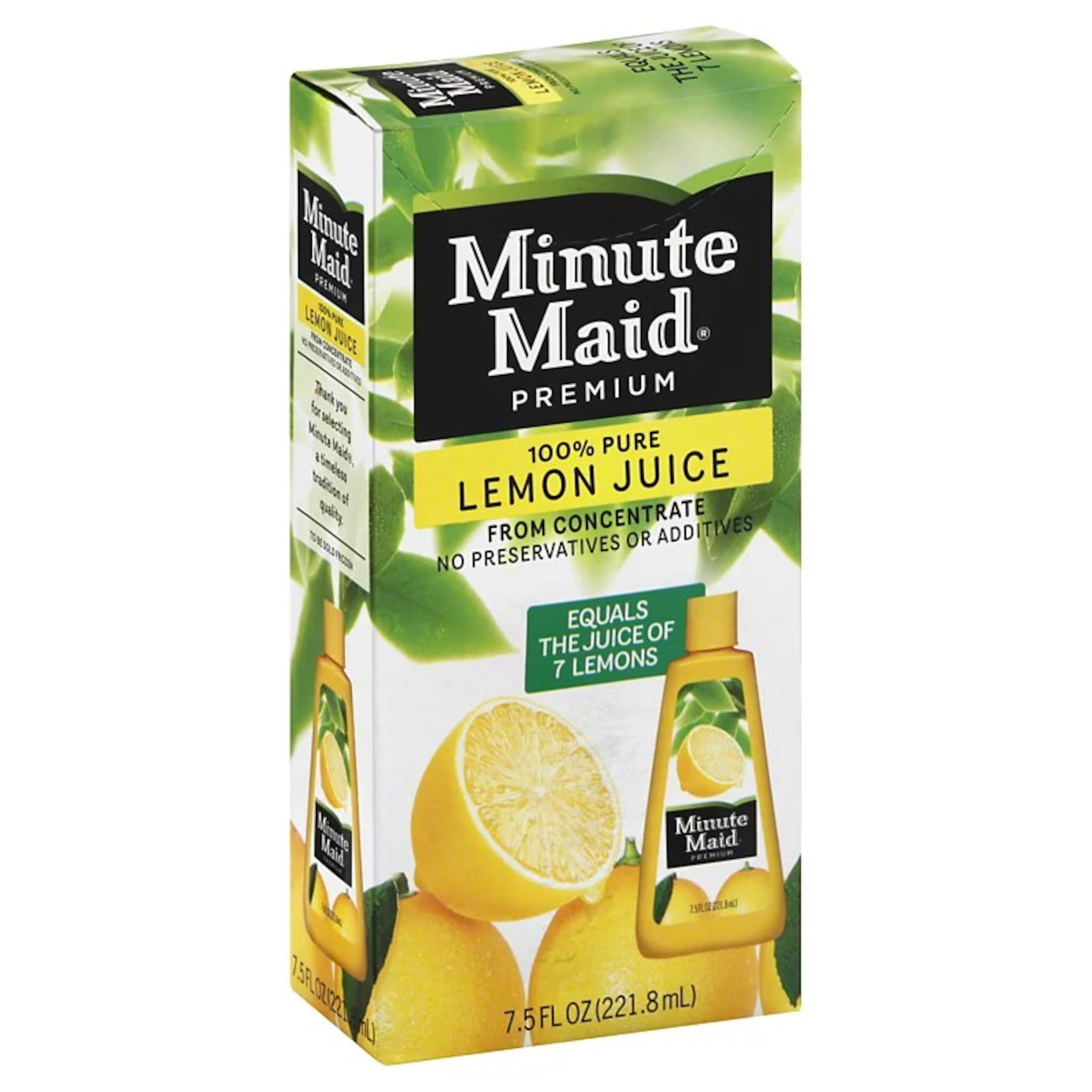 The Coca-Cola Company recently discontinued its frozen Minute Maid Premium Lemon Juice.