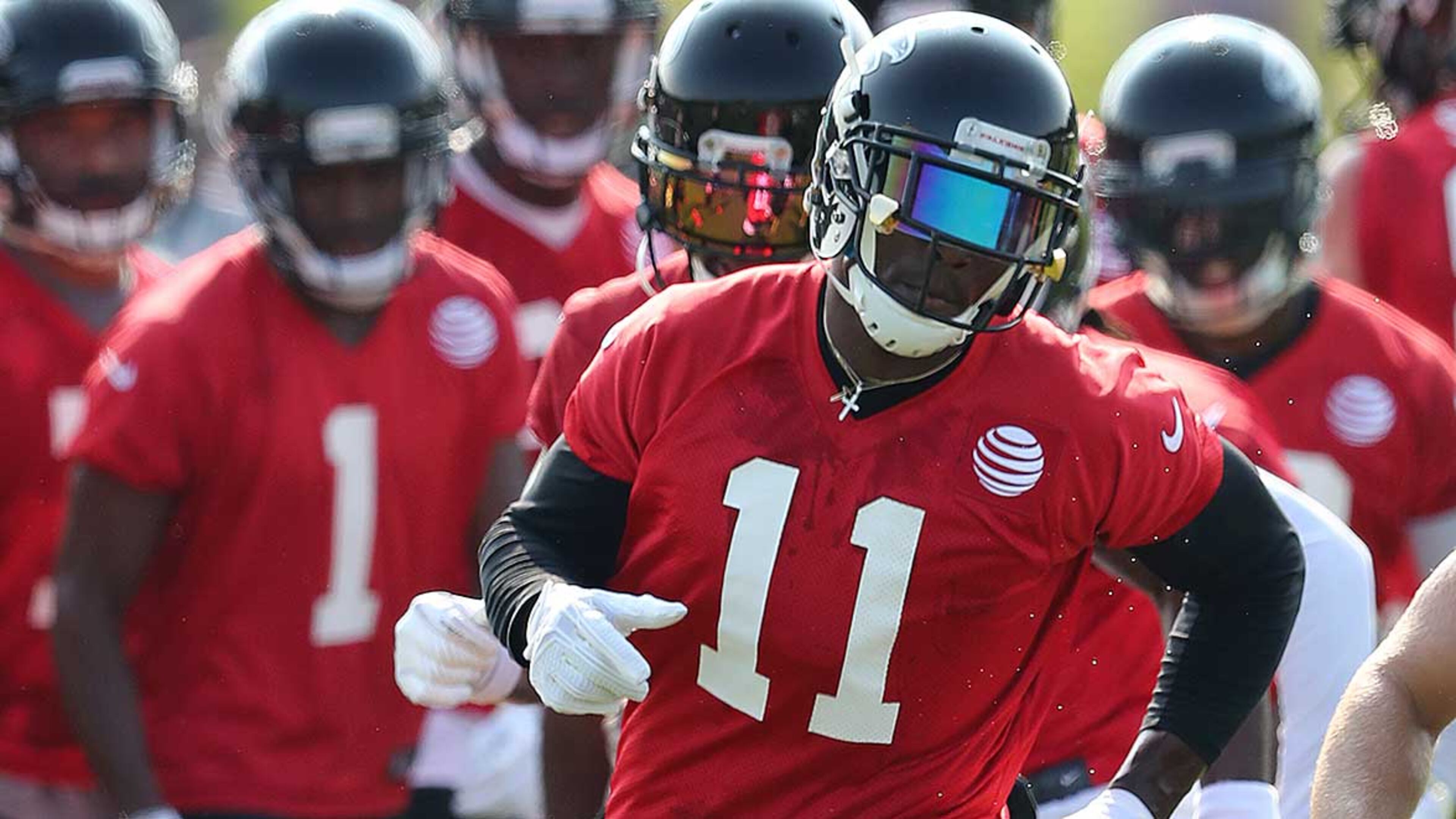 Julio Jones participated in 11-on-11 drills for the first time in training camp Wednesday.