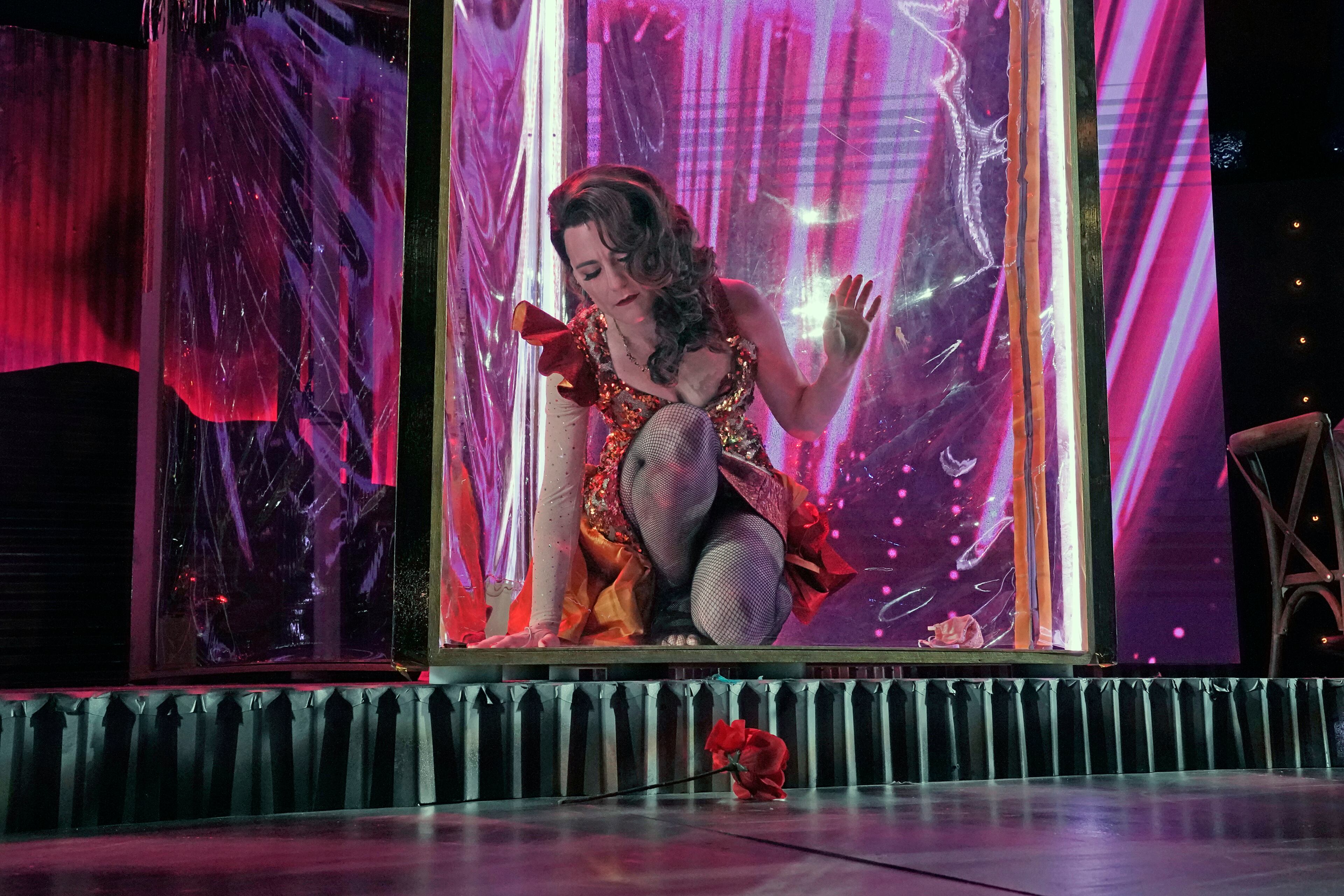 Mezzo-soprano Megan Marino, seen here in "The Threepenny Carmen," will perform in the Atlanta Opera's production of Handel's "Julius Caesar," which will bring the opera back to the Cobb Energy Performing Arts Centre for the 2021-2022 season. Courtesy of Ken Howard