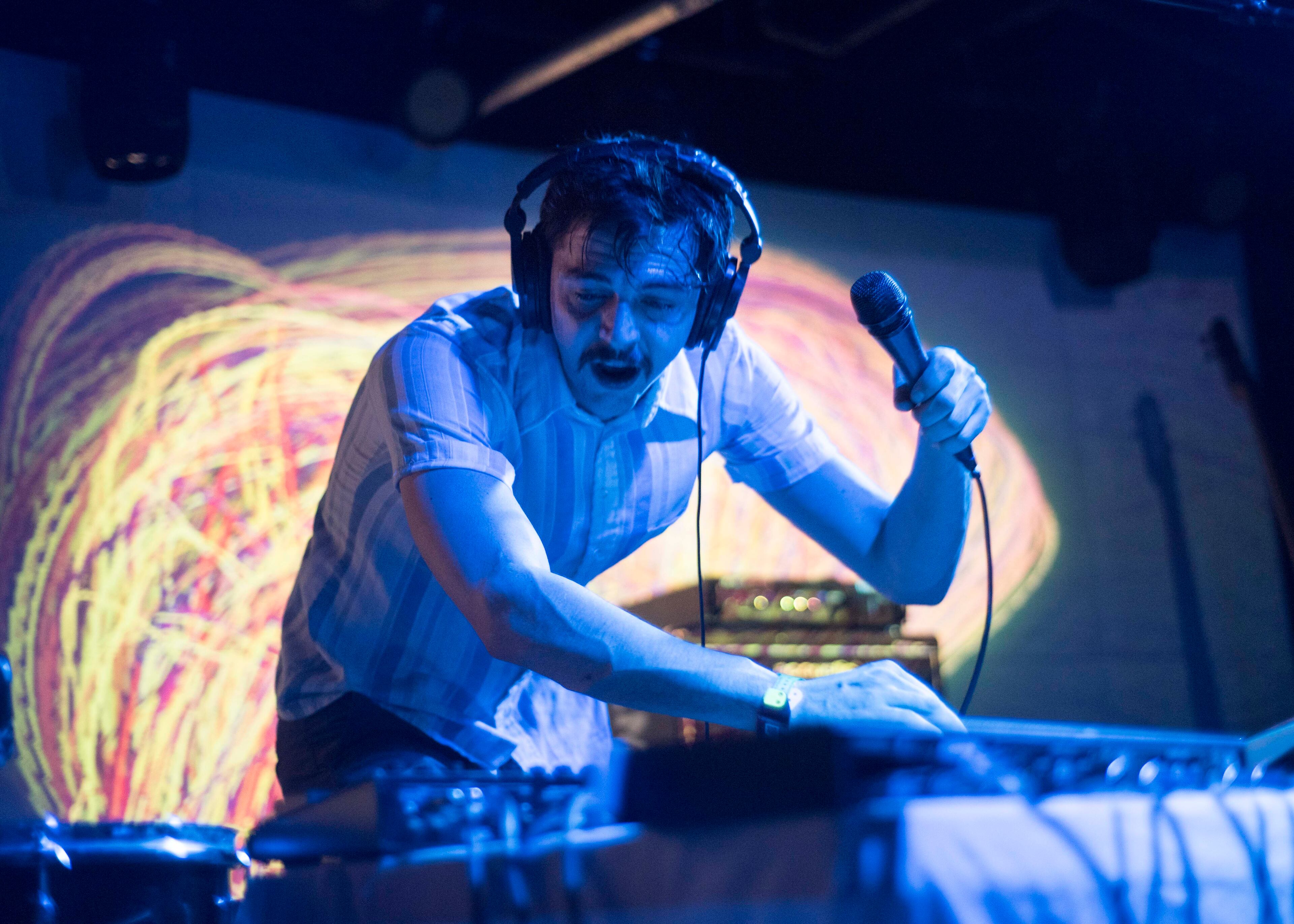 Roger Sellers performs at the Heard Entertainment x PayPal Tech Mashup at Empire Control Room & Garage on March 17, 2015. / Erika Rich for American-Statesman