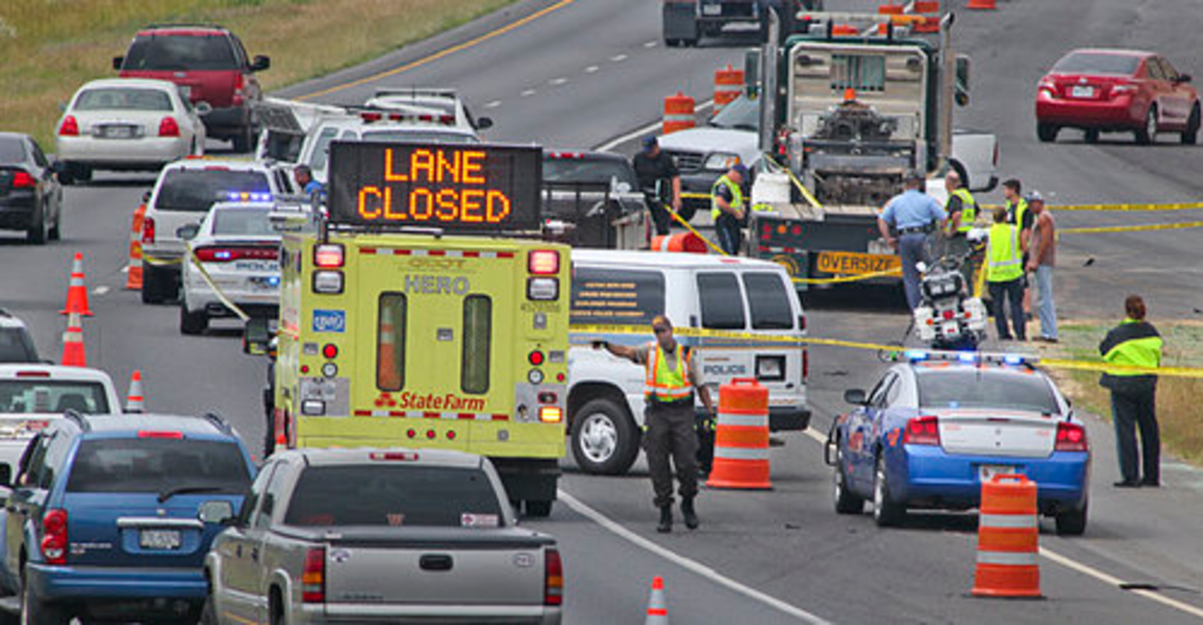 Spokeswoman Brittany Duncan said the motorist who struck the man fled the scene. She said the suspect was driving a gray, 2006 GMC Sierra pickup truck with tag number BNQ3491. The truck will have damage on the passenger side and will be missing the rear bumper, Duncan said.