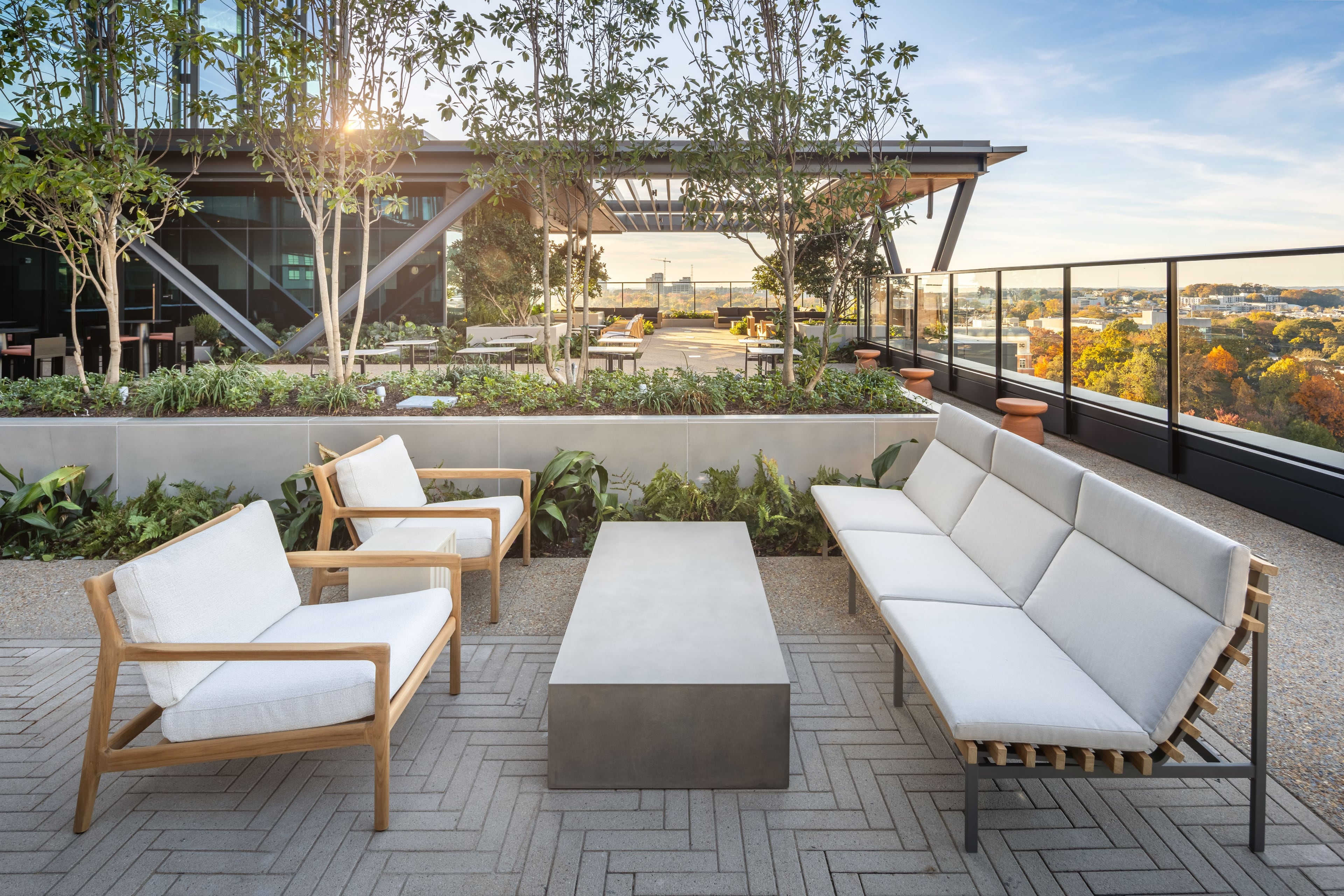 Celestia boasts an expansive terrace high above Midtown Atlanta. (Adrian Profumo, courtesy of Celestia)