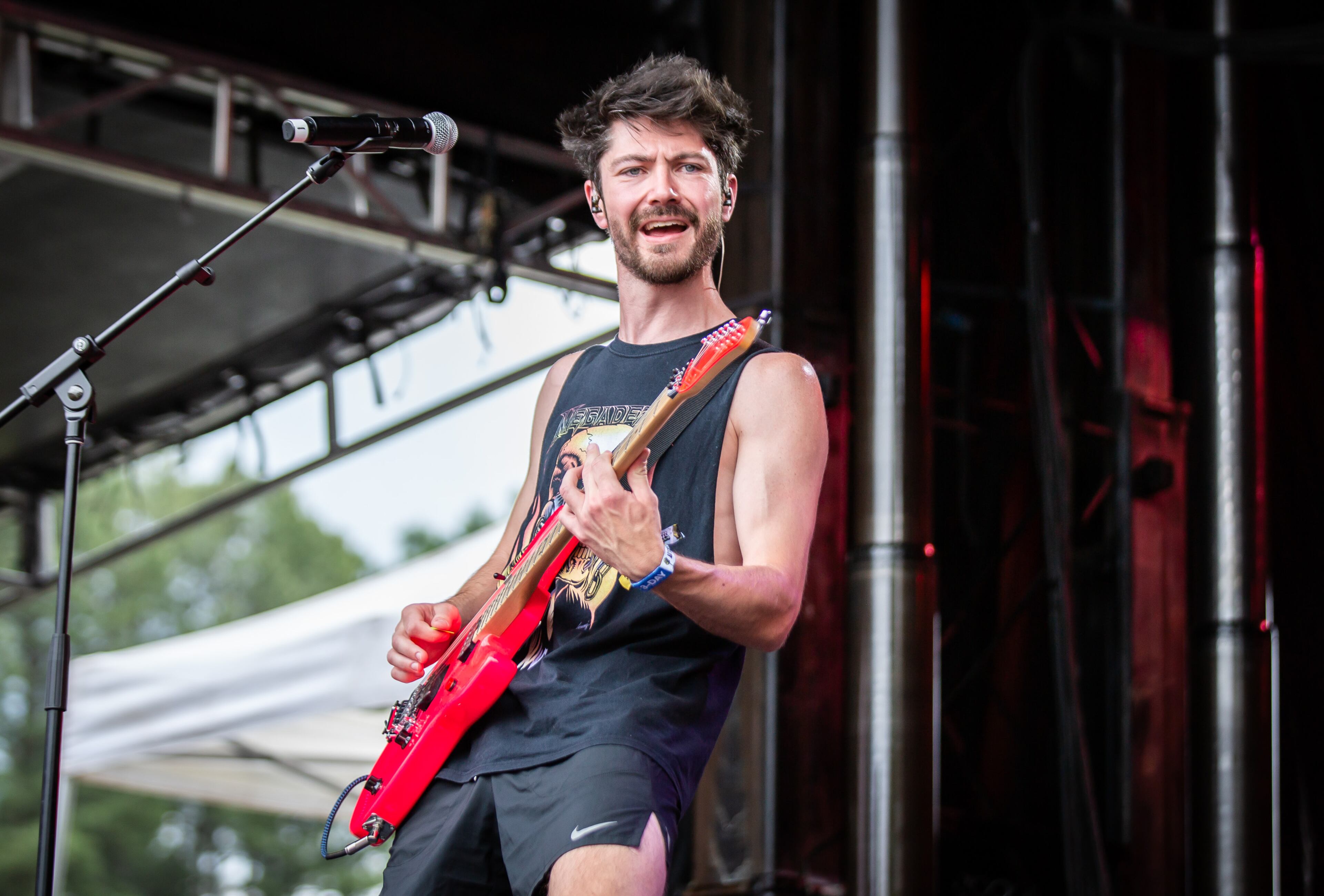 230102 Atlanta, Ga: Nashville's Winona Fighter is the second act to take play the Ponce de Leon stage at Shaky Knees on Friday, May 3, 2024. (RYAN FLEISHER FOR THE ATLANTA JOURNAL-CONSTITUTION)