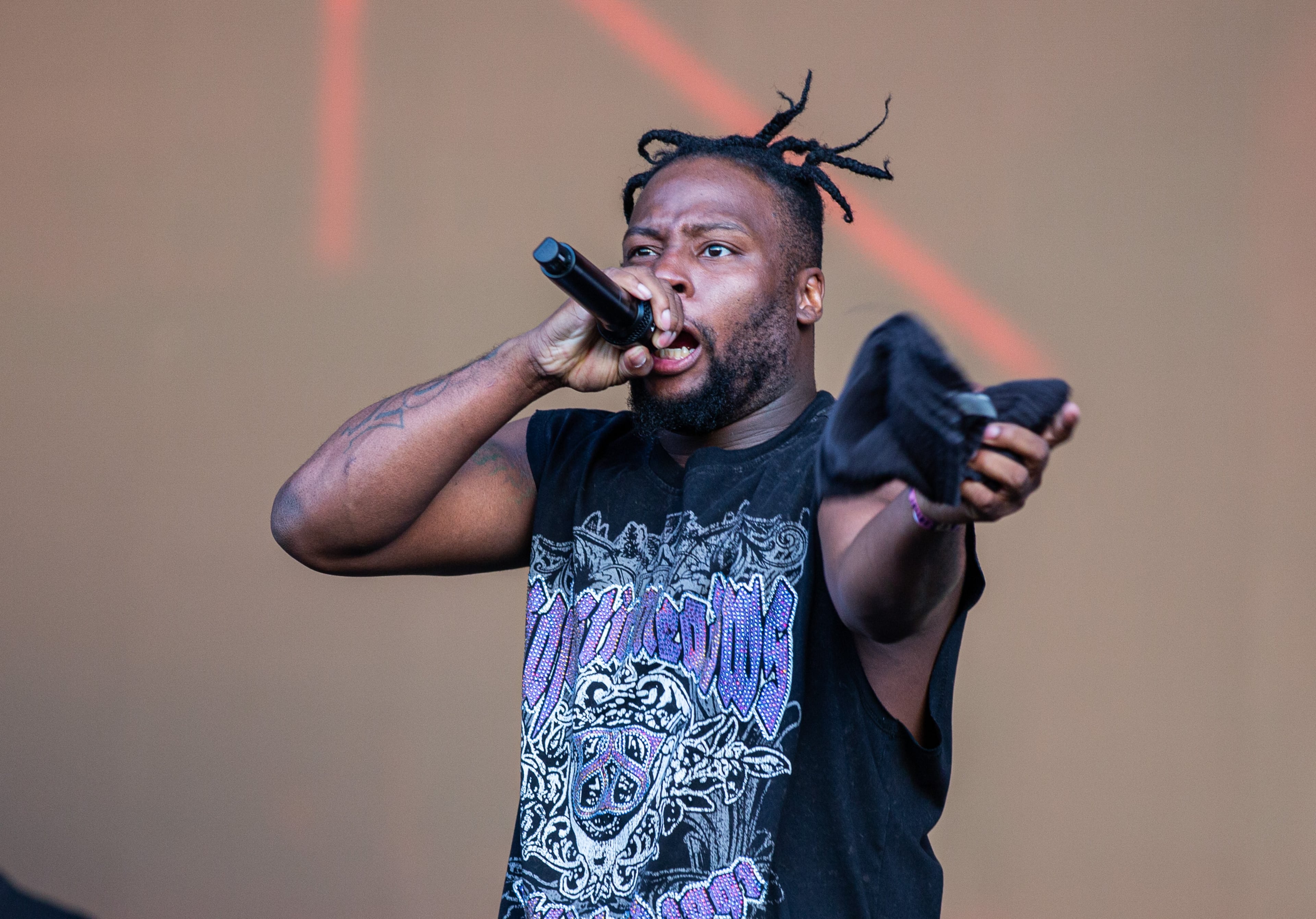Wu-Tang Clan drew a huge crowd at the Peachtree stage at Shaky Knees on Sunday, Sept. 20, 2026, in Atlanta. (Ryan Fleisher for the AJC)