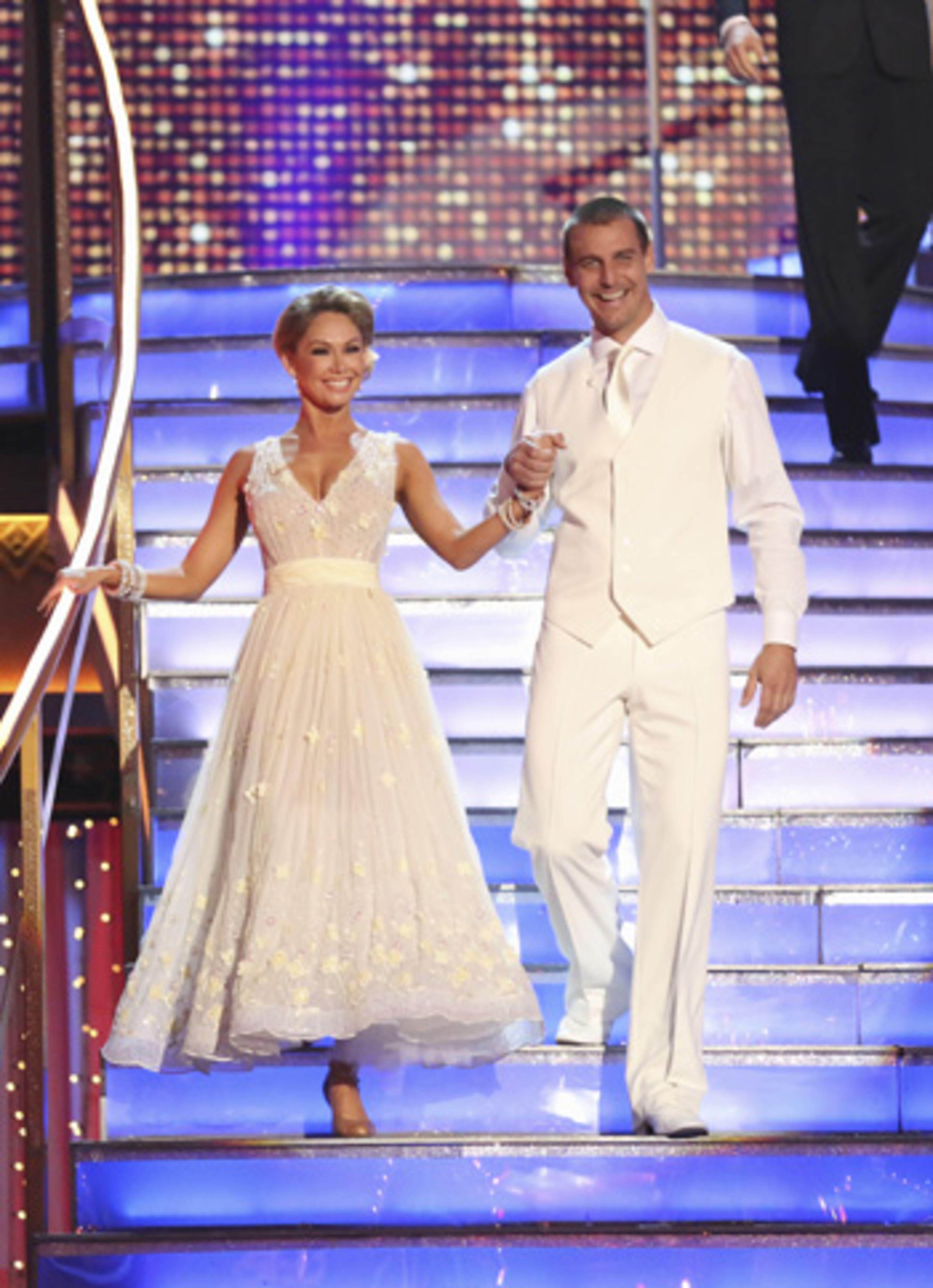 Ingo Rademacher & Kym Johnson scored a 23 for their Viennese Waltz.