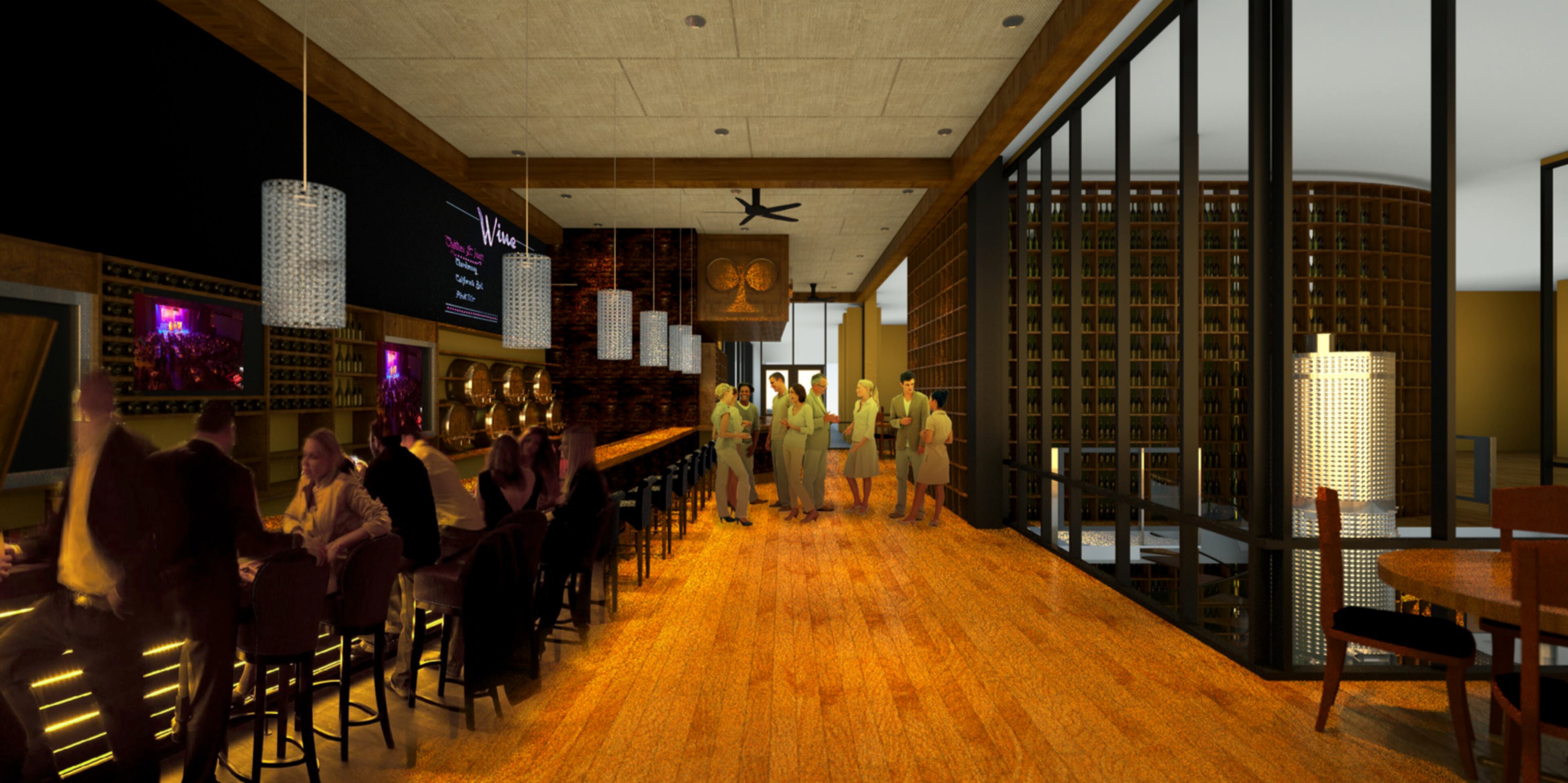 A rendering of the City Winery dining room. Image courtesy of City Winery.