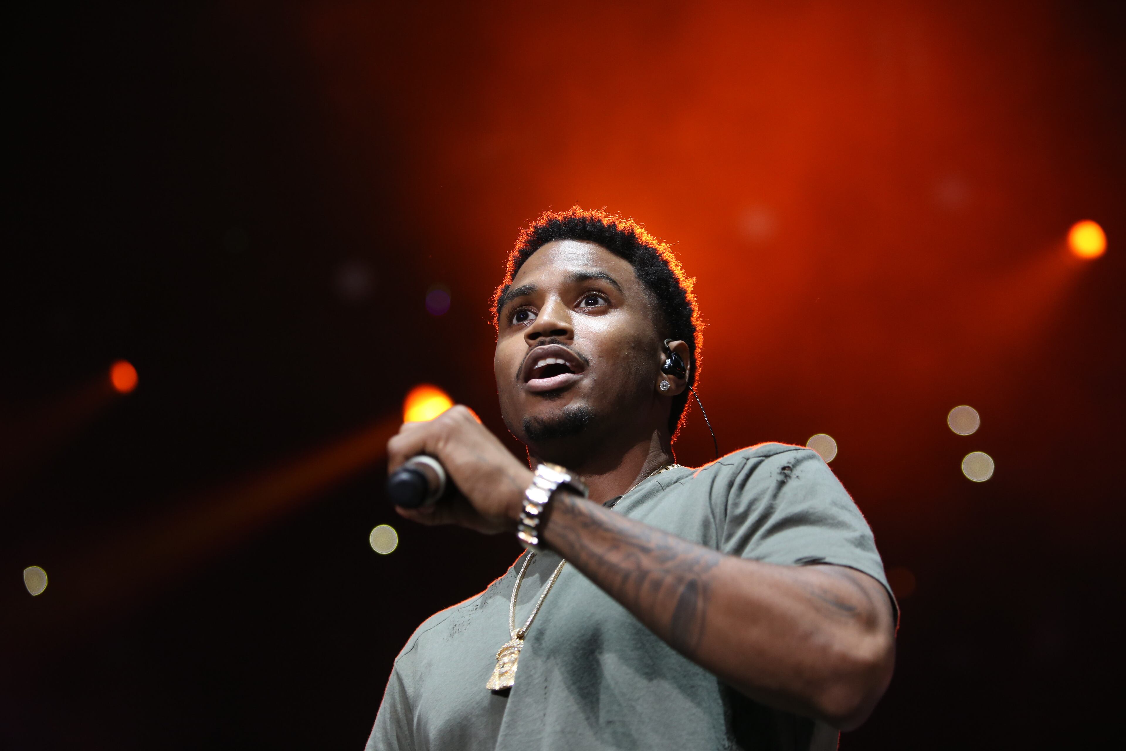 Special guest Trey Songz performs during the Hot 107.9 "Birthday Bash 21" at Philips Arena on Saturday, June 18, 2016, in Atlanta. BRANDEN CAMP/SPECIAL
