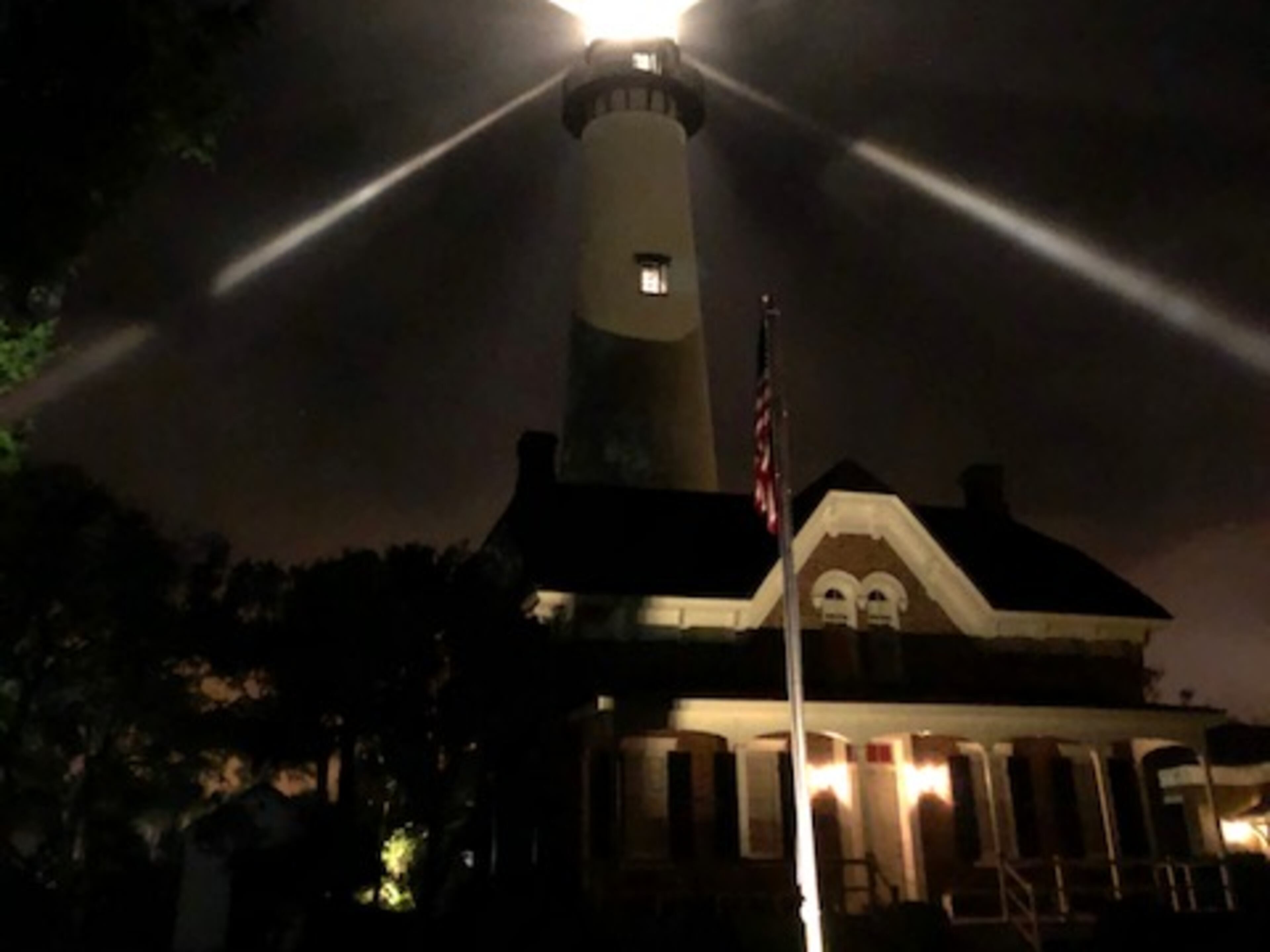 David Warren sent in a photo taken an a low cloud evening at the lighthouse on St. Simons Island Ga early Jan 2020