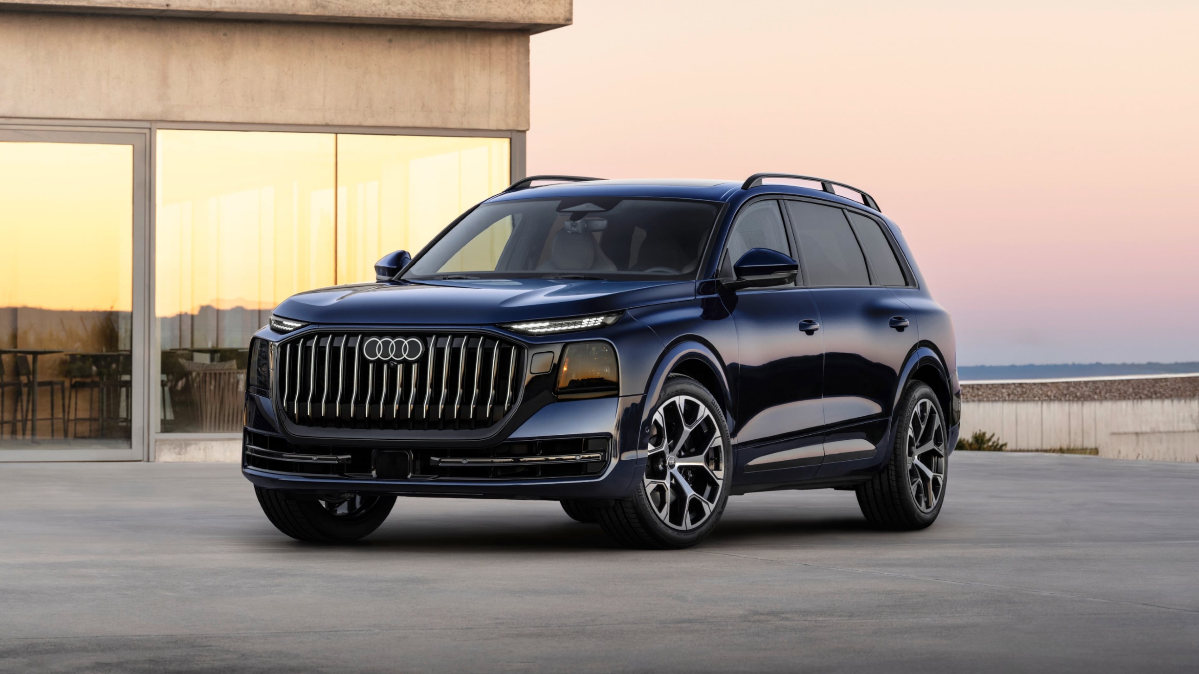 This photo provided by Audi shows the 2027 Q9. Designed to go head-to-head with the Mercedes-Benz GLS and BMW X7, the new 2027 Q9 is meant to bring full-size luxury SUV buyers into Audi showrooms. (Courtesy of Audi AG via AP)
