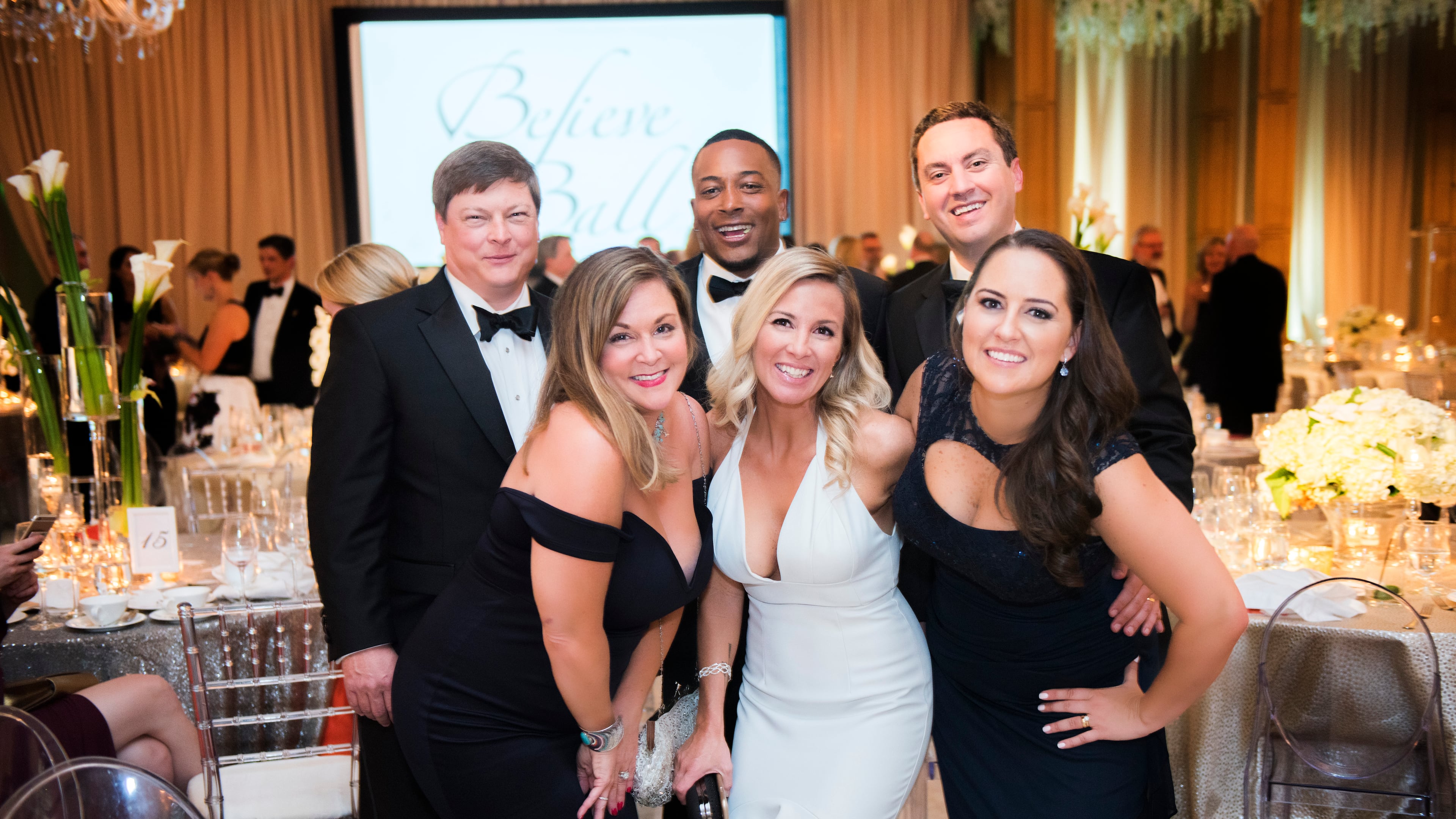 Three families who lost children to cancer united to raise funds for research. Pictured left to right: Steve Paris, Mandi Paris, Travis Thompson, Anna Thompson, Joe Depa and Erika Depa.