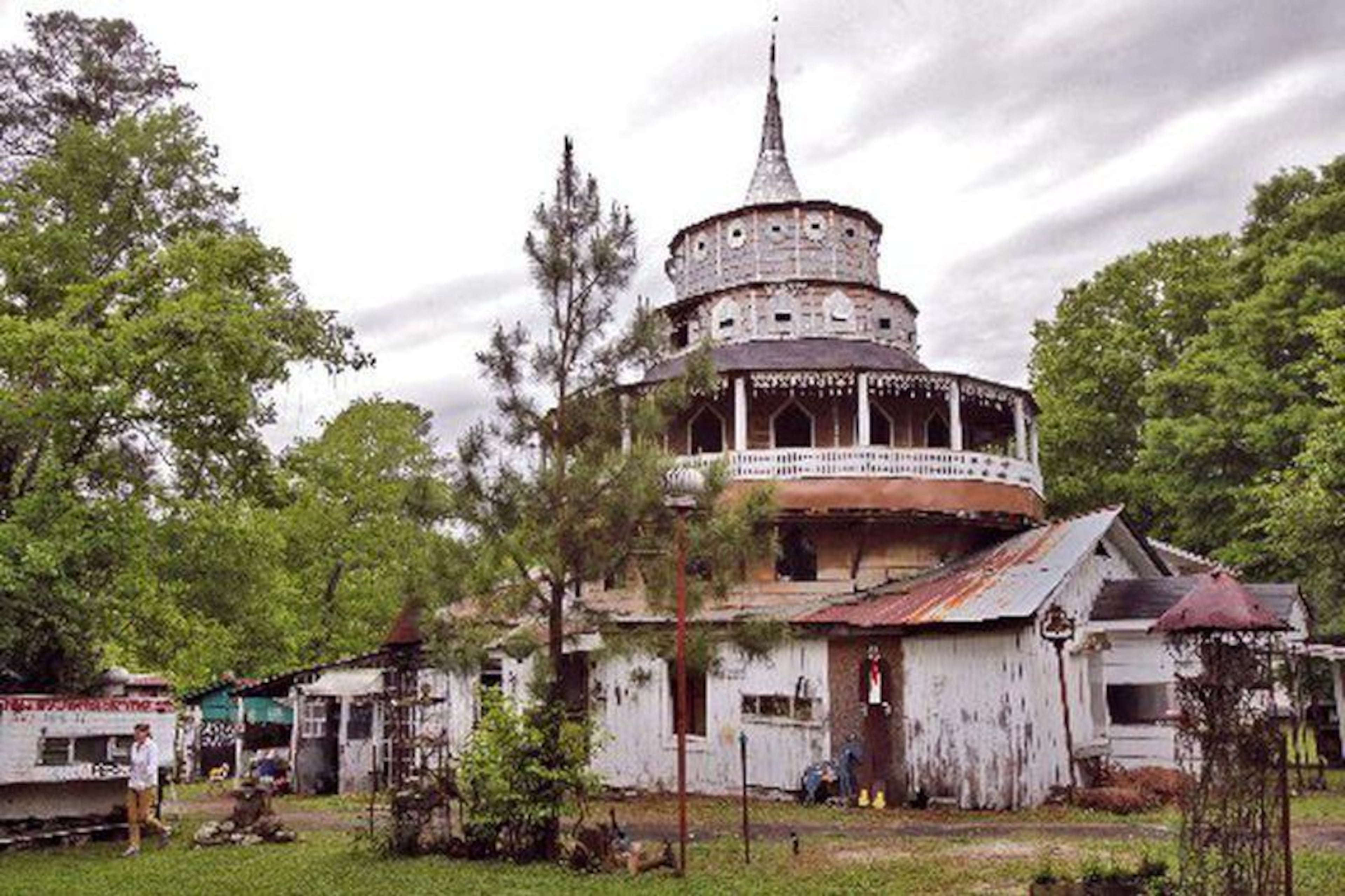 The World Folk Art Church sat closed and in disrepair for decades, pictured here in 2012. It would take another 13 years before the doors to the church would open again in June 2025. Courtesy of Paradise Garden Foundation