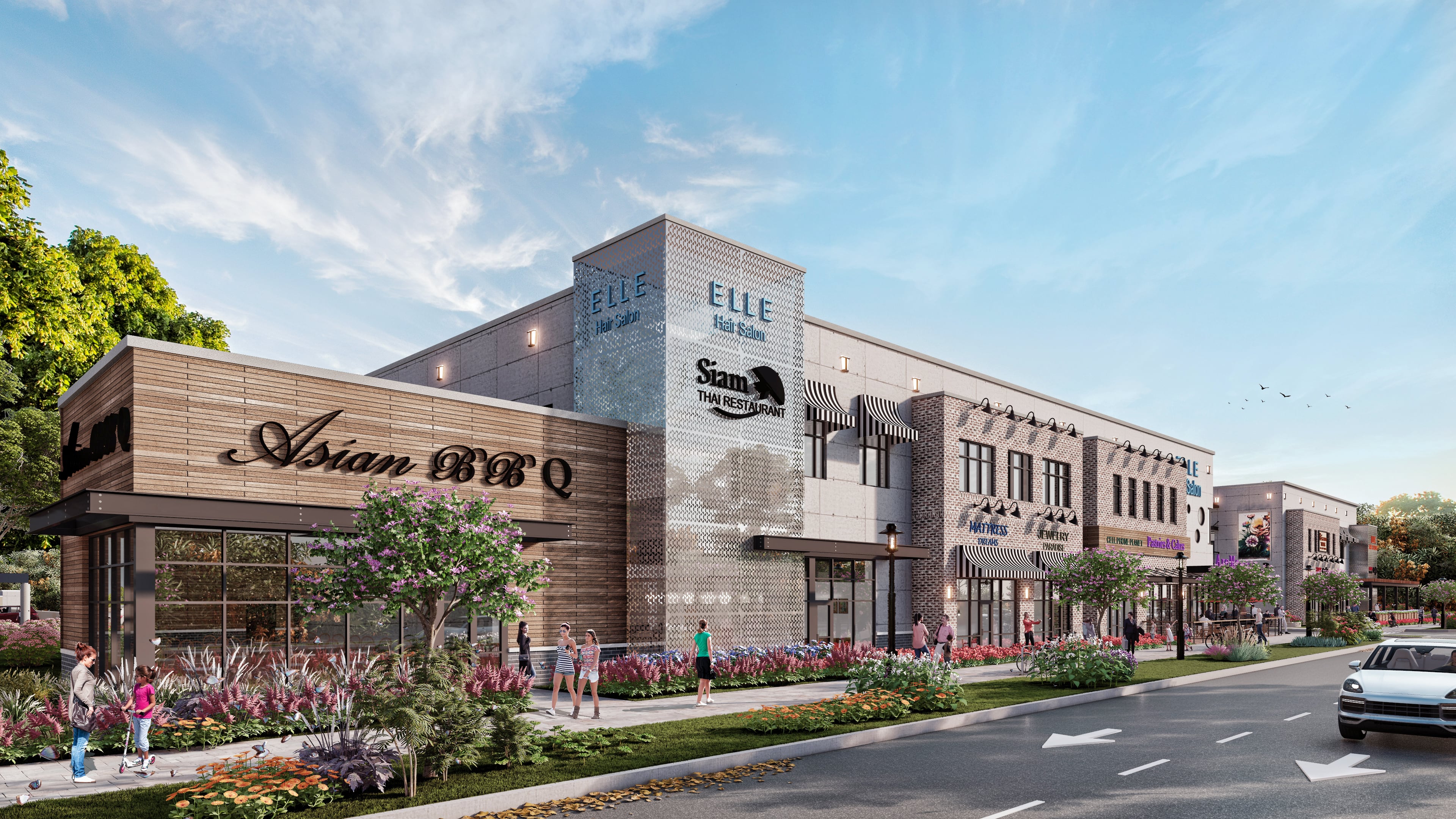 This rendering depicts the Lotus Grove mixed-use development in Doraville. The project includes nearly 1 million square feet of new development, including 780 apartments and the tallest building in the city. (Courtesy of Insignia LLC)