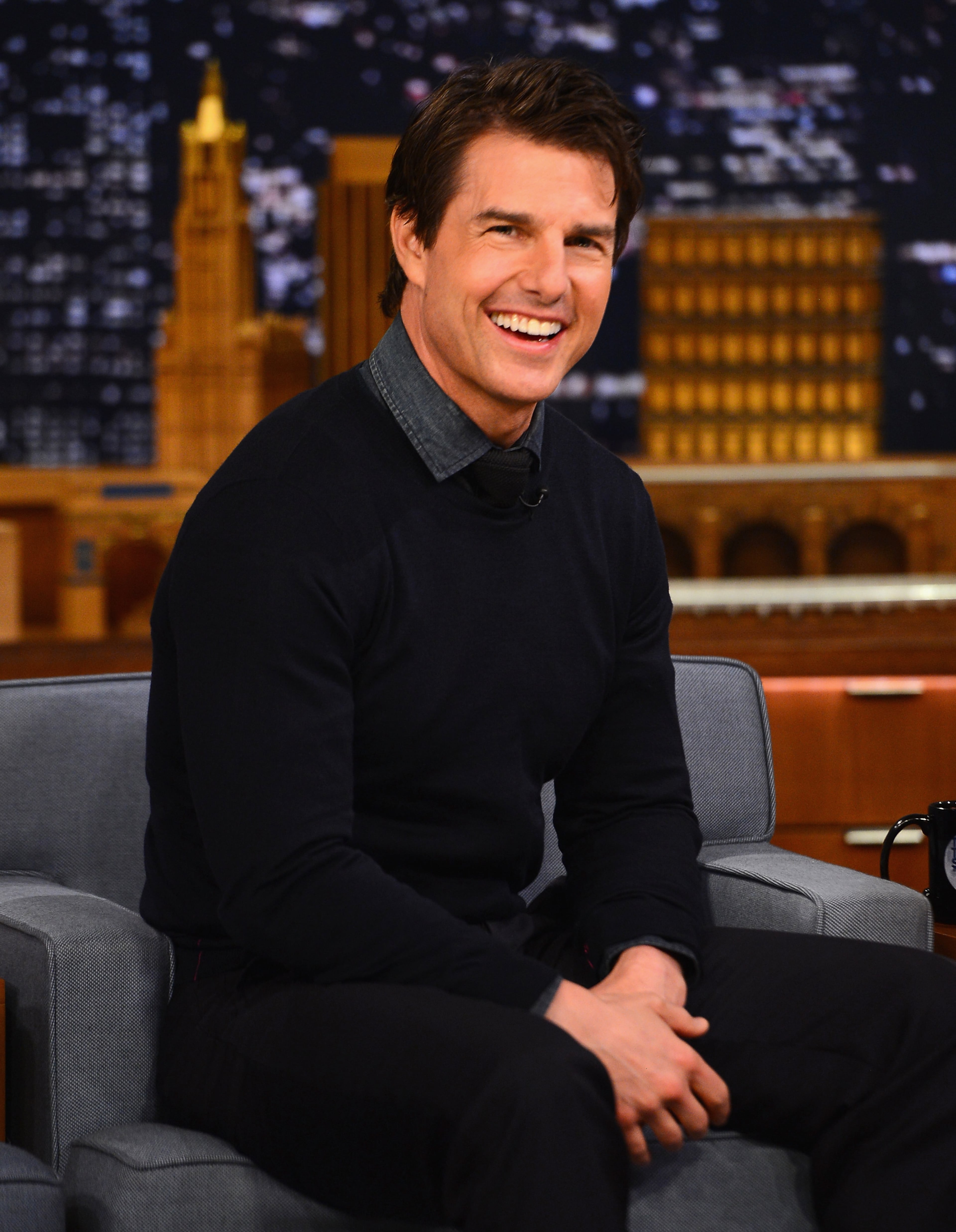 NEW YORK, NY - JUNE 04: Tom Cruise visits "The Tonight Show Starring Jimmy Fallon" at Rockefeller Center on June 4, 2014 in New York City. (Photo by Theo Wargo/NBC/Getty Images for "The Tonight Show Starring Jimmy Fallon")
