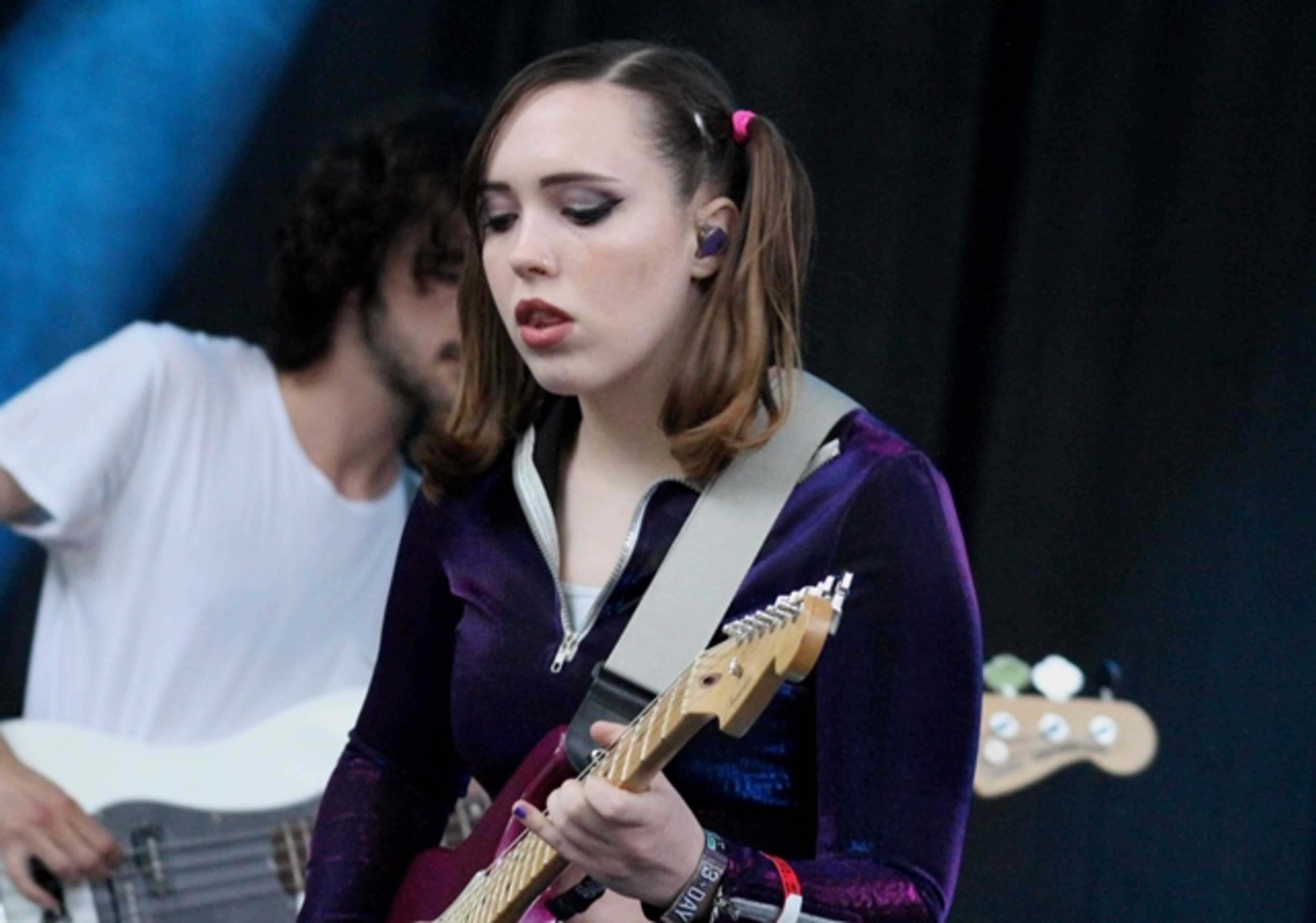 Soccer Mommy performs at Shaky Knees Music Festival on May 4, 2019. Photo: Melissa Ruggieri/Atlanta Journal-Constitution