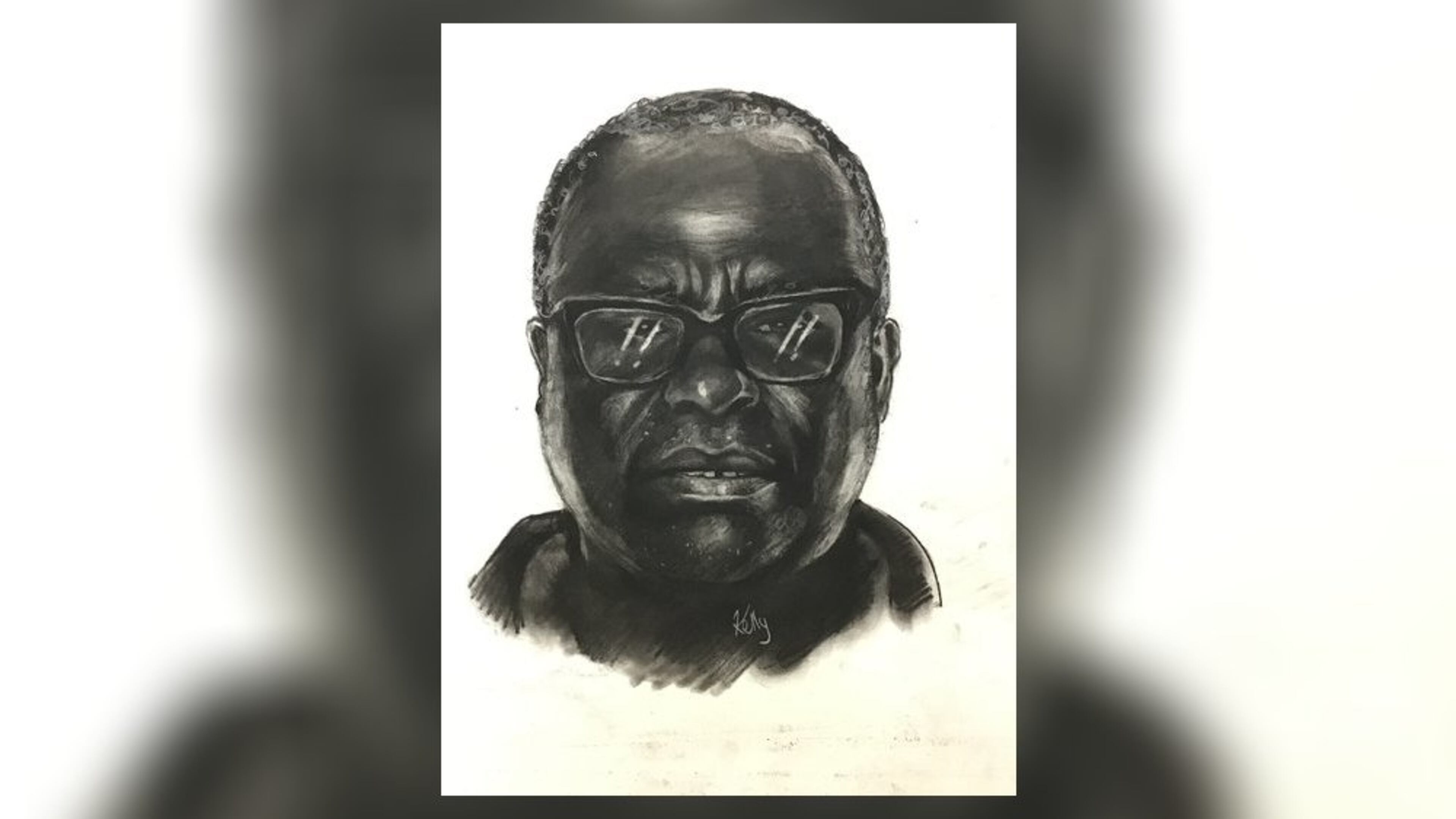 This is a sketch of the man police say grabbed a woman by her hair and threw her from her motorized shopping cart.