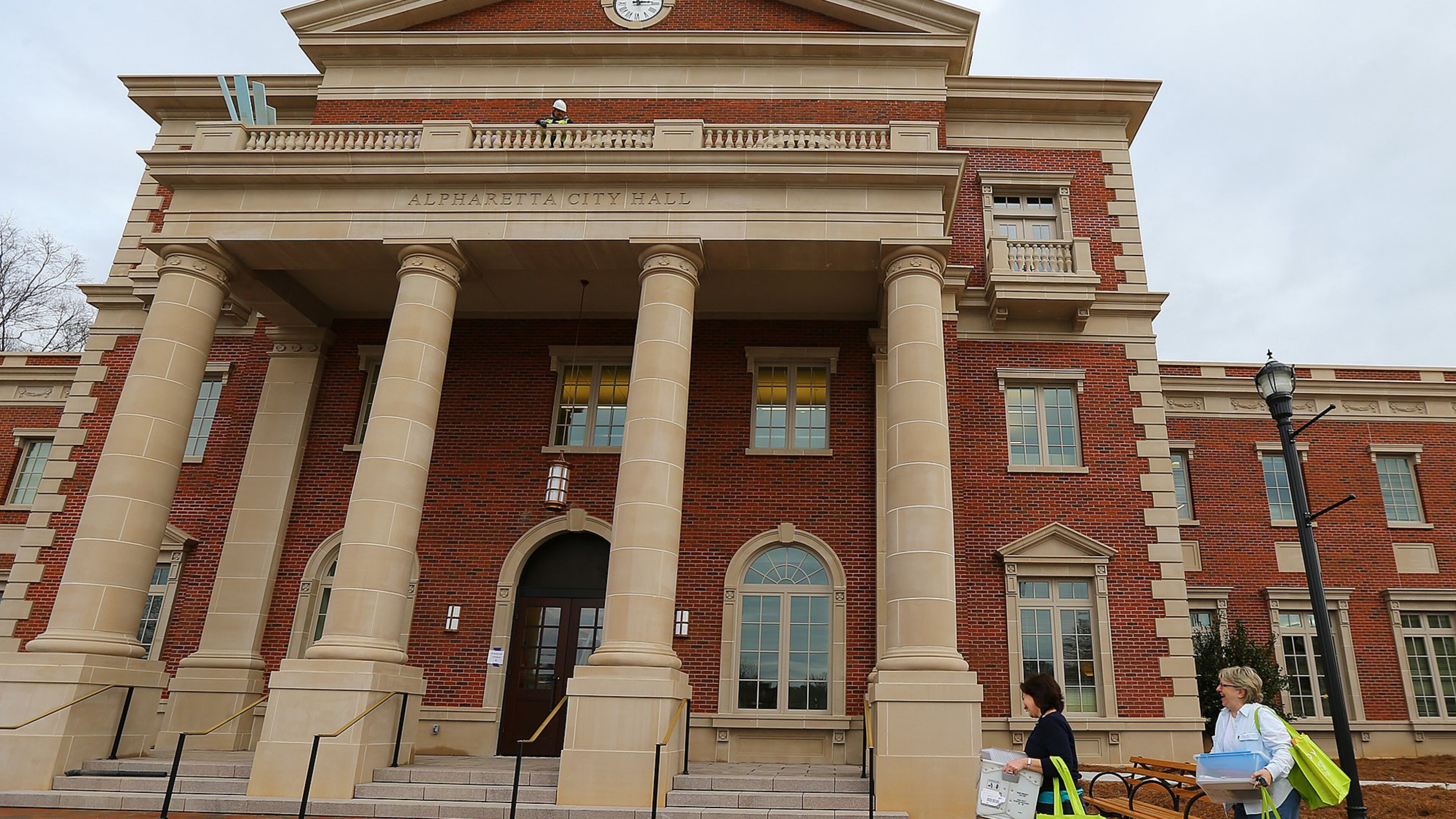 Alpharetta's City Hall is one of the city's handsome new civic buildings. CURTIS COMPTON / CCOMPTON@AJC.COM