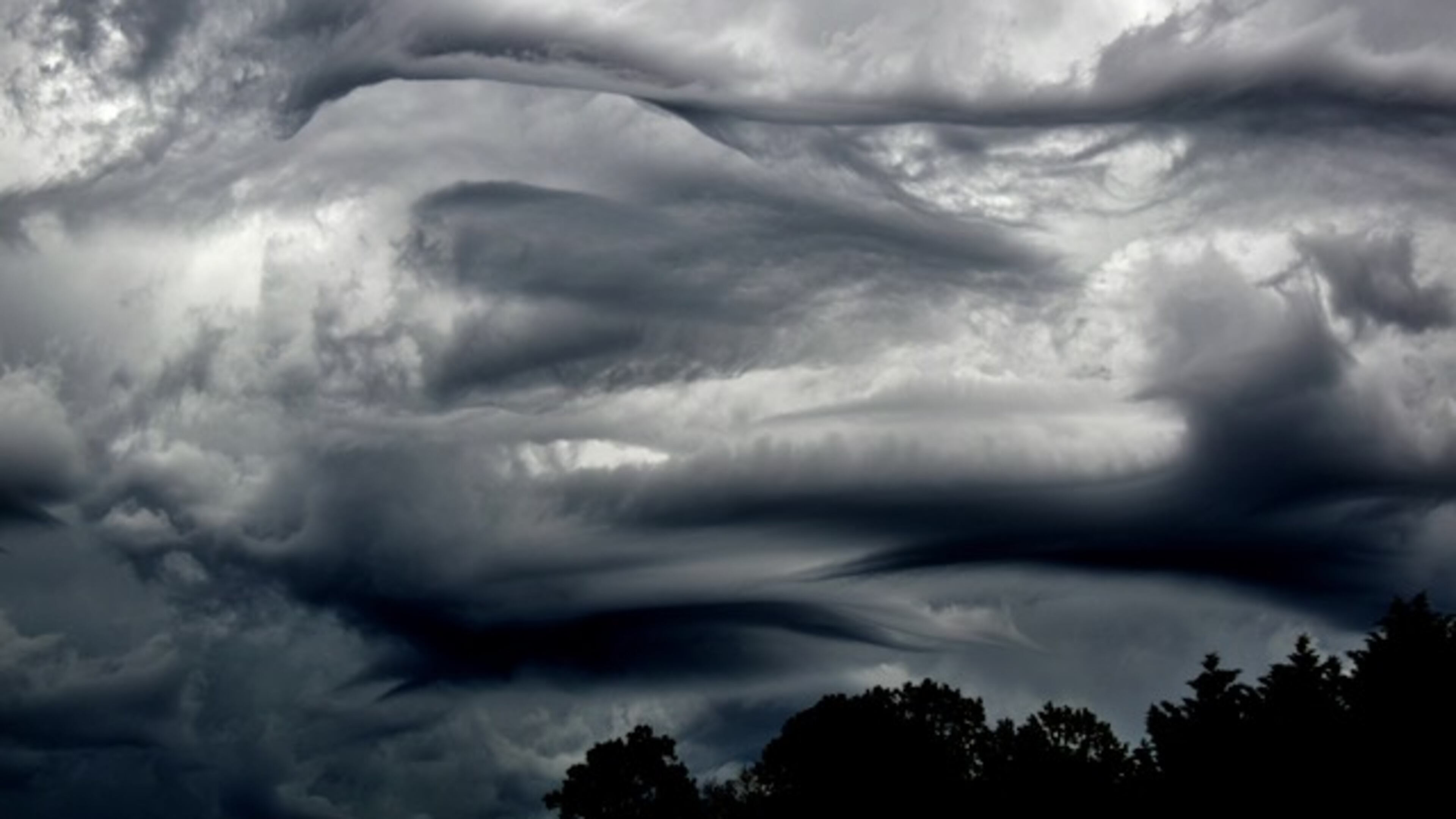 Steve Meeker submitted this photo of the sky outside his house on Easter 2020 as storm front moved in.