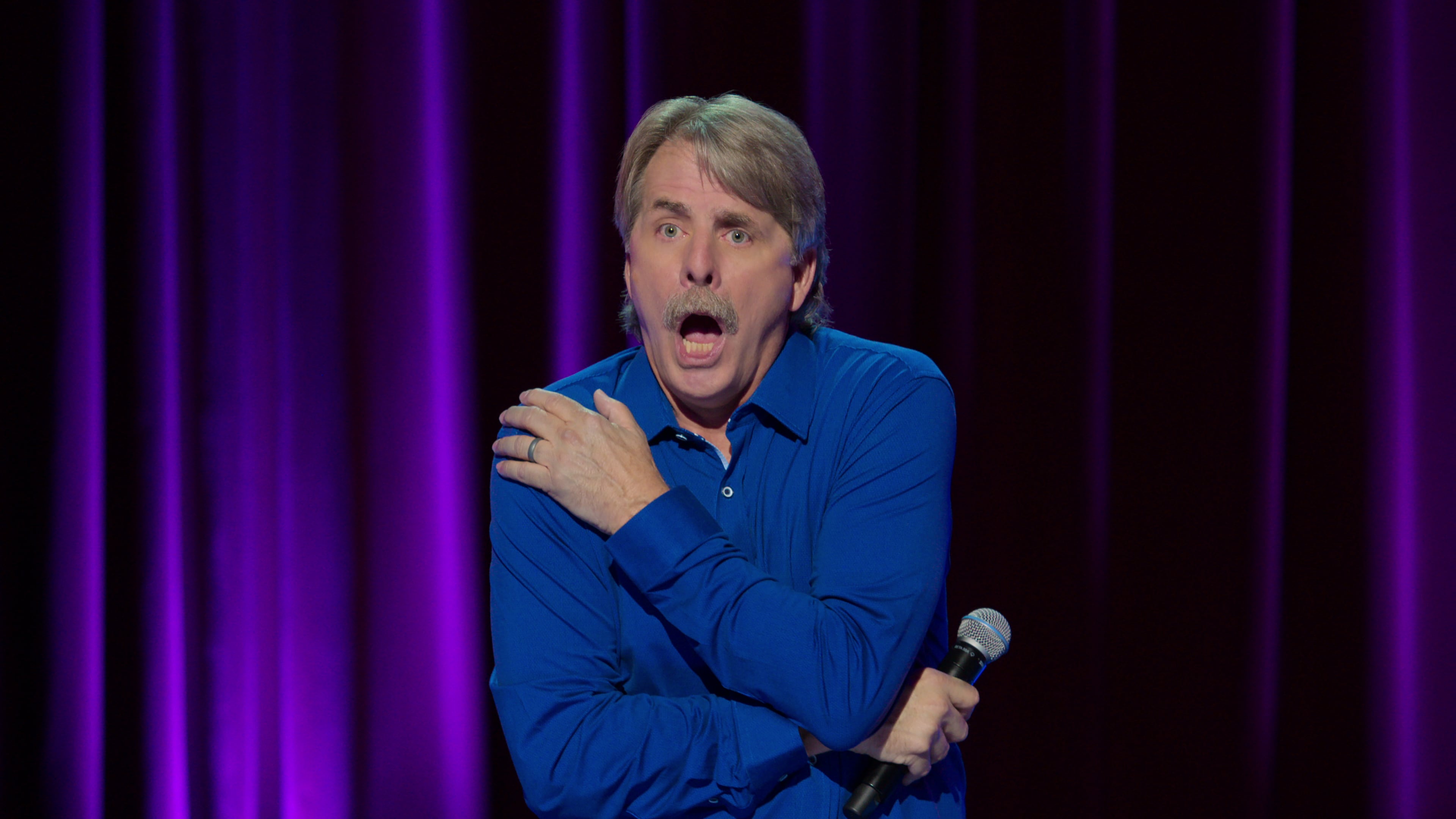 Jeff Foxworthy, shown here in his solo stand-up special “The Good Old Days,” is taping his final TV special. The Brookhaven resident says he’s making this one different, and will be pulling open the curtain behind the process. (Courtesy of Netflix 2022)