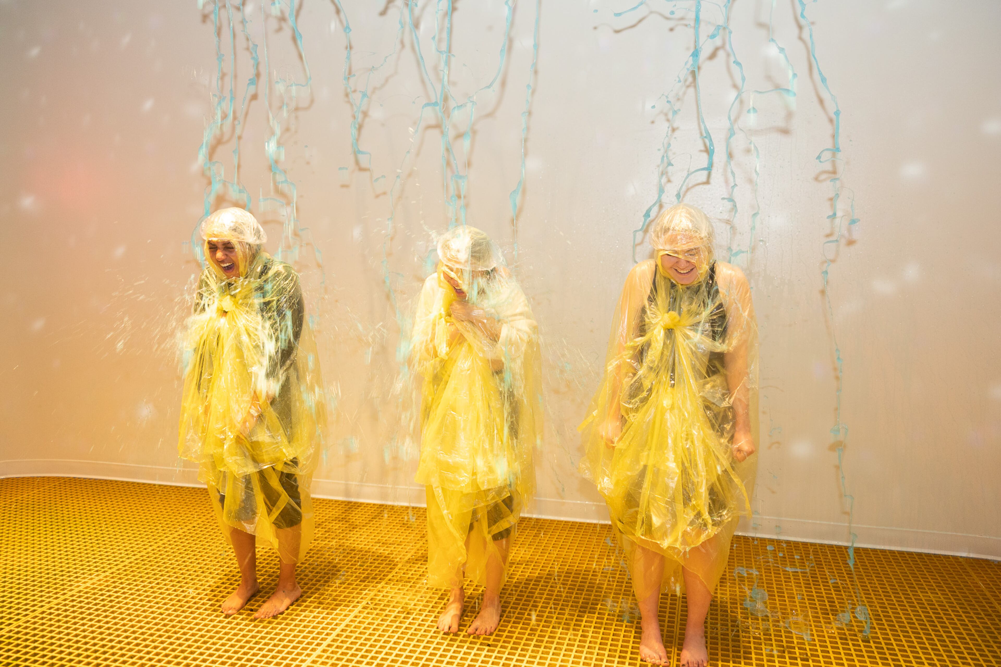 Getting slimed is part of the fun at Sloomoo Institute.
Photo: Courtesy of Sloomoo Institute