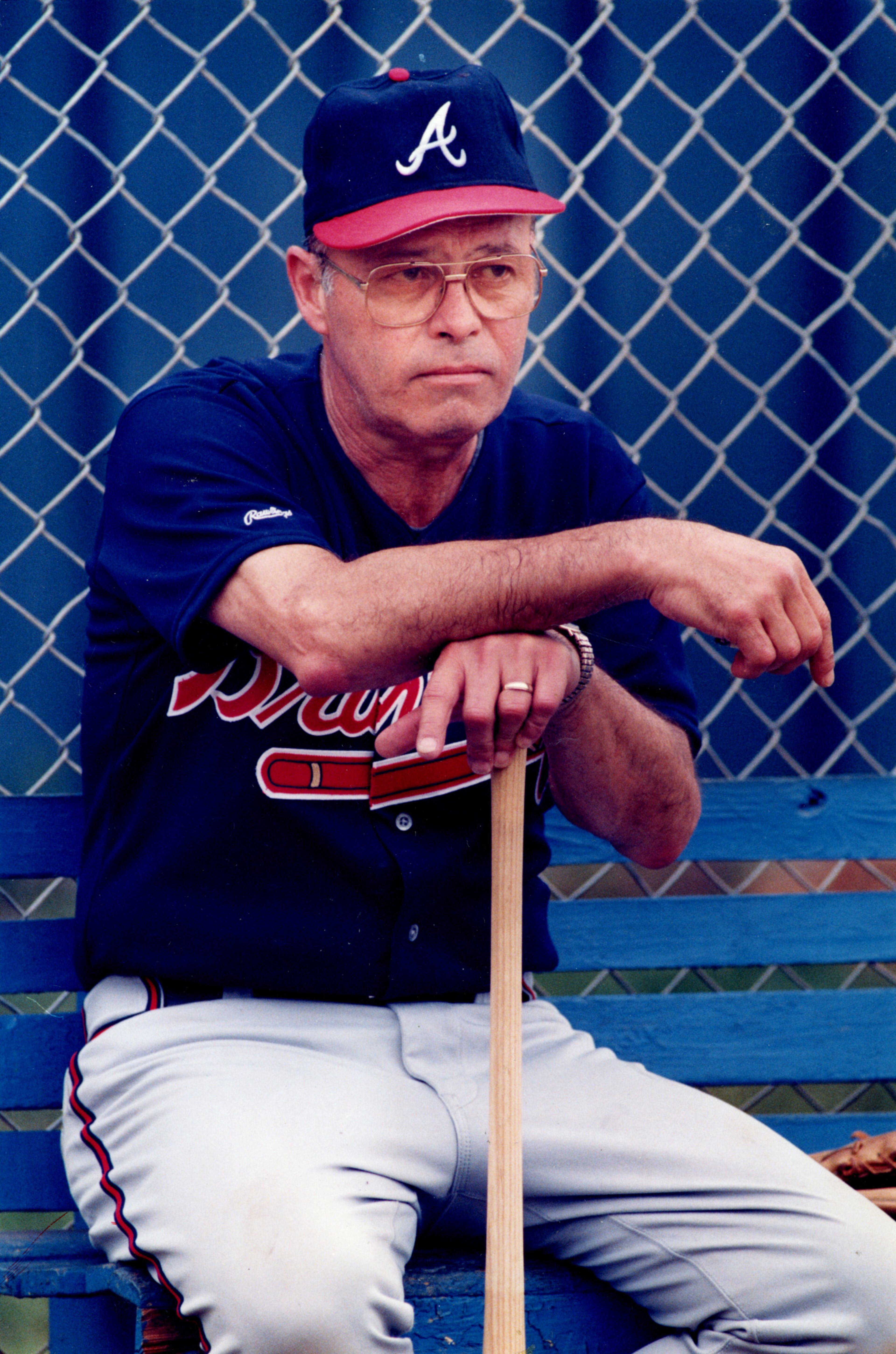 Eddie Mathews, manager, Atlanta Braves. Photo credit: William Berry / AJC staff.