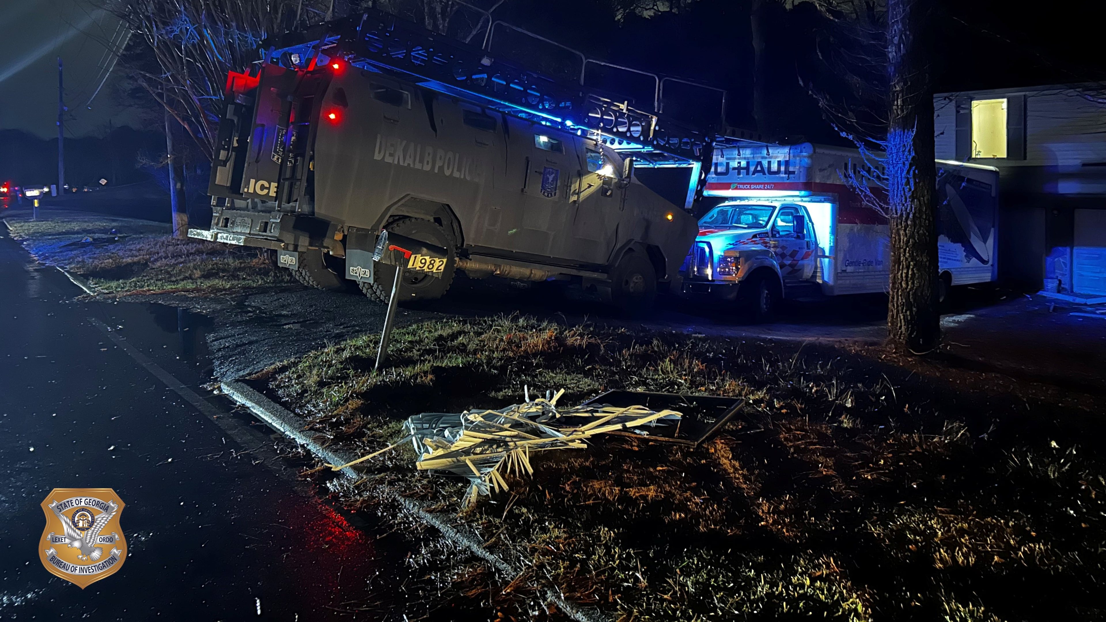 An incident that began as an eviction order Wednesday, Jan. 21, 2026, ended as a fatal shooting involving DeKalb County law enforcement Thursday. (Courtesy of GBI)