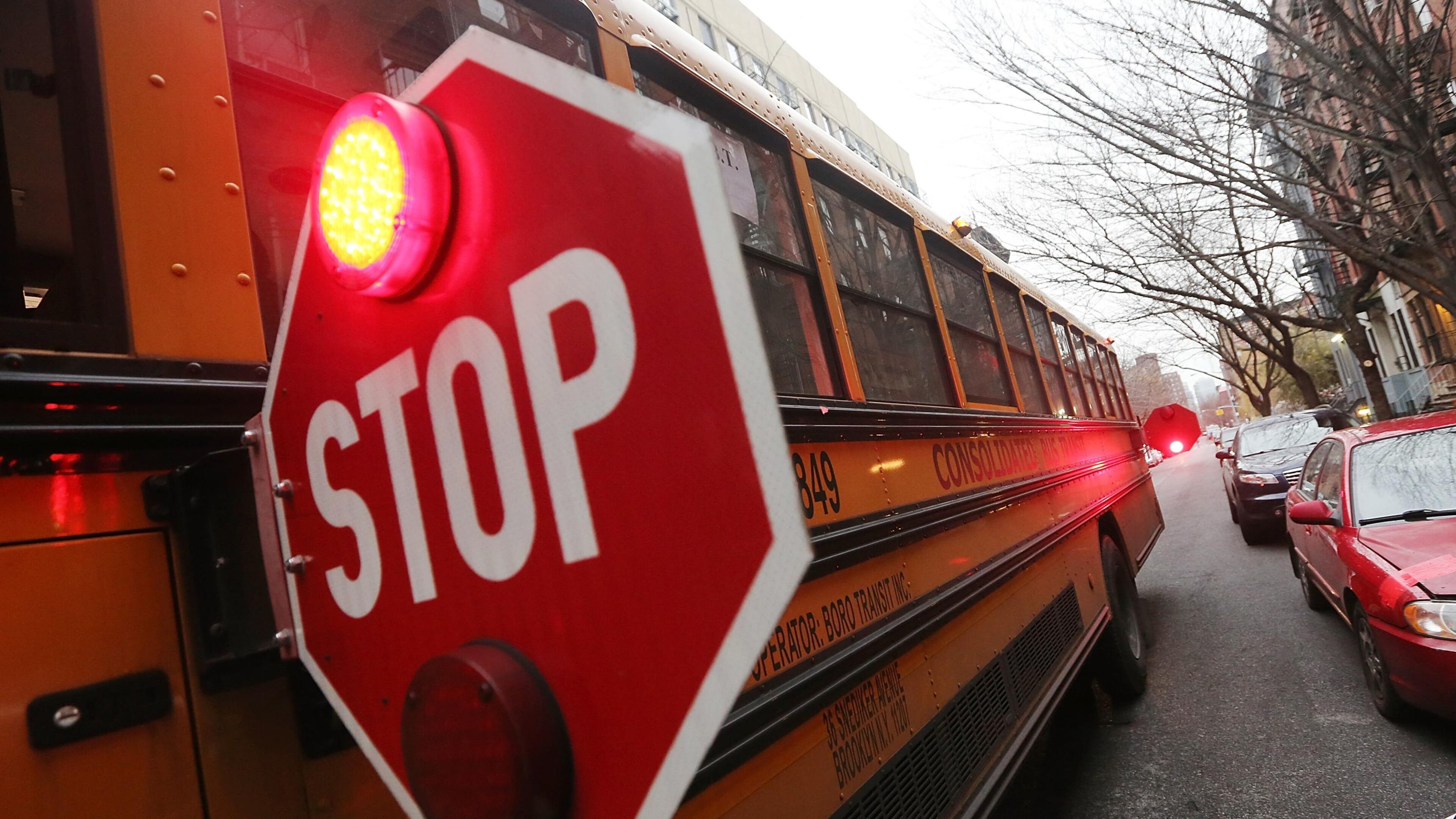 A Maryland girl is in critical condition after being hit by a pickup truck as she exited a school bus.