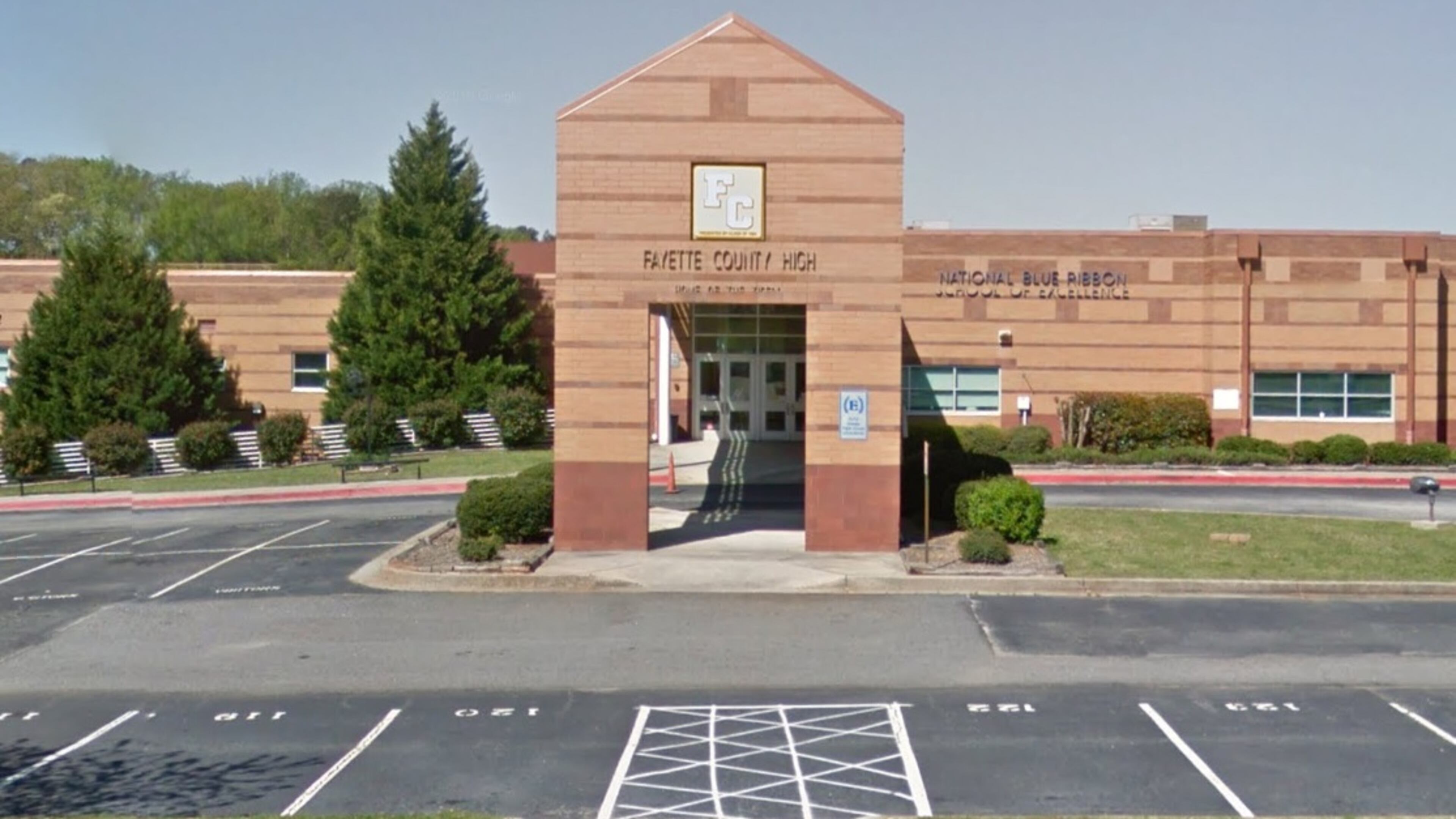 Fayette County High School showed the biggest SAT gains. Google Earth