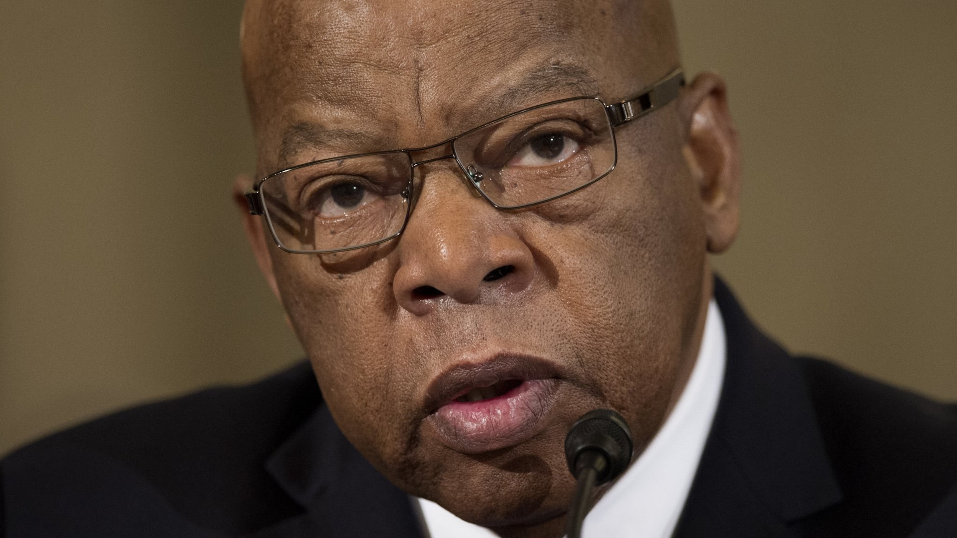 Rep. John Lewis, D-Ga. testifies on Capitol Hill in Washington at the confirmation hearing for Attorney General-designate, Sen. Jeff Sessions, R-Ala., before the Senate Judiciary Committee. Lewis says he’s doesn’t consider Donald Trump a “legitimate president,” blaming the Russians for helping the Republican win the White House. (AP Photo/Cliff Owen, File)