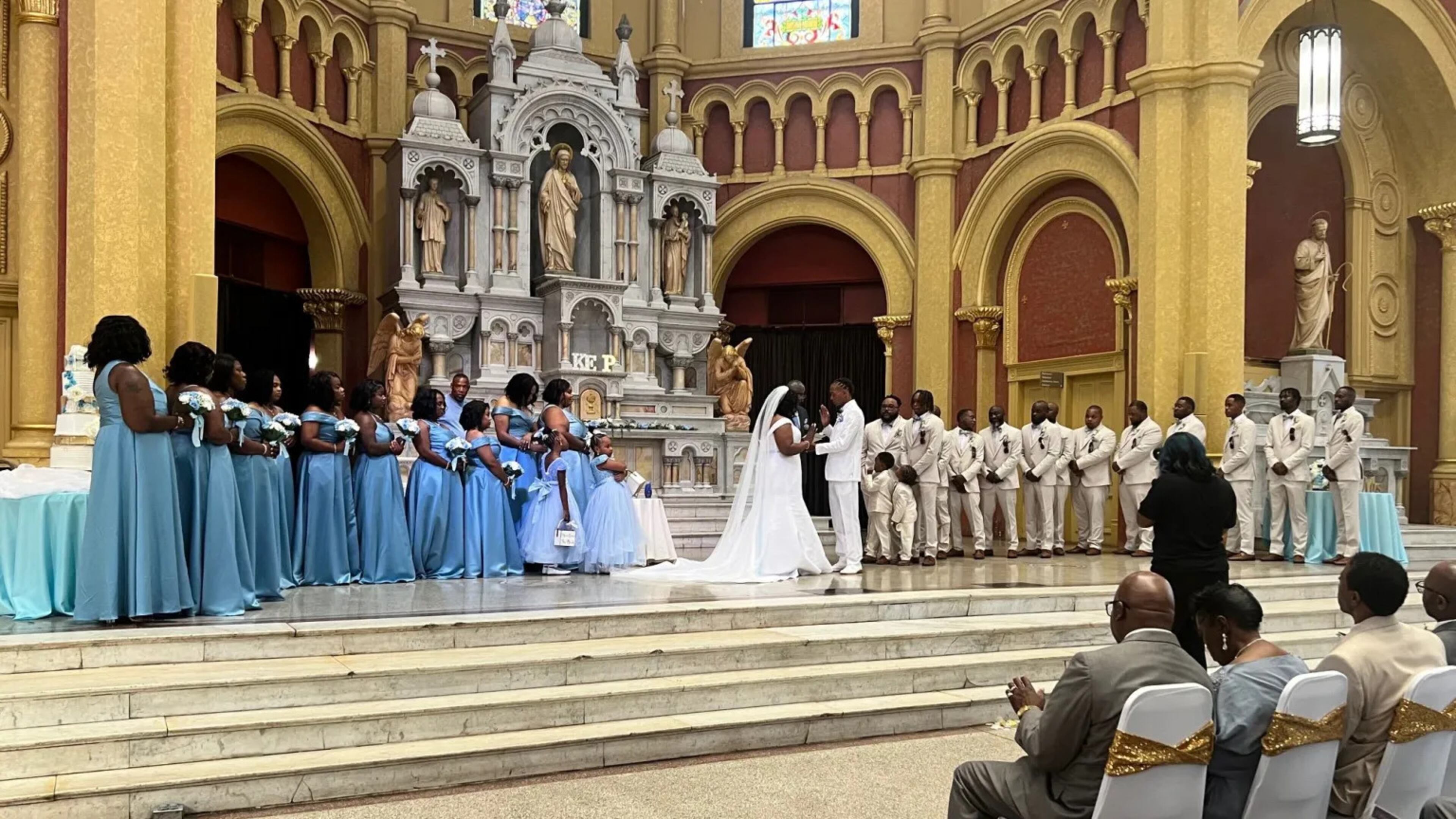Patrice and Kendrick Eubanks’ wedding was held Saturday, October 5, 2024 at Sacred Heart Cultural Center in Augusta. (Photo Courtesy of Charmain Z. Brackett/Augusta Good News)
