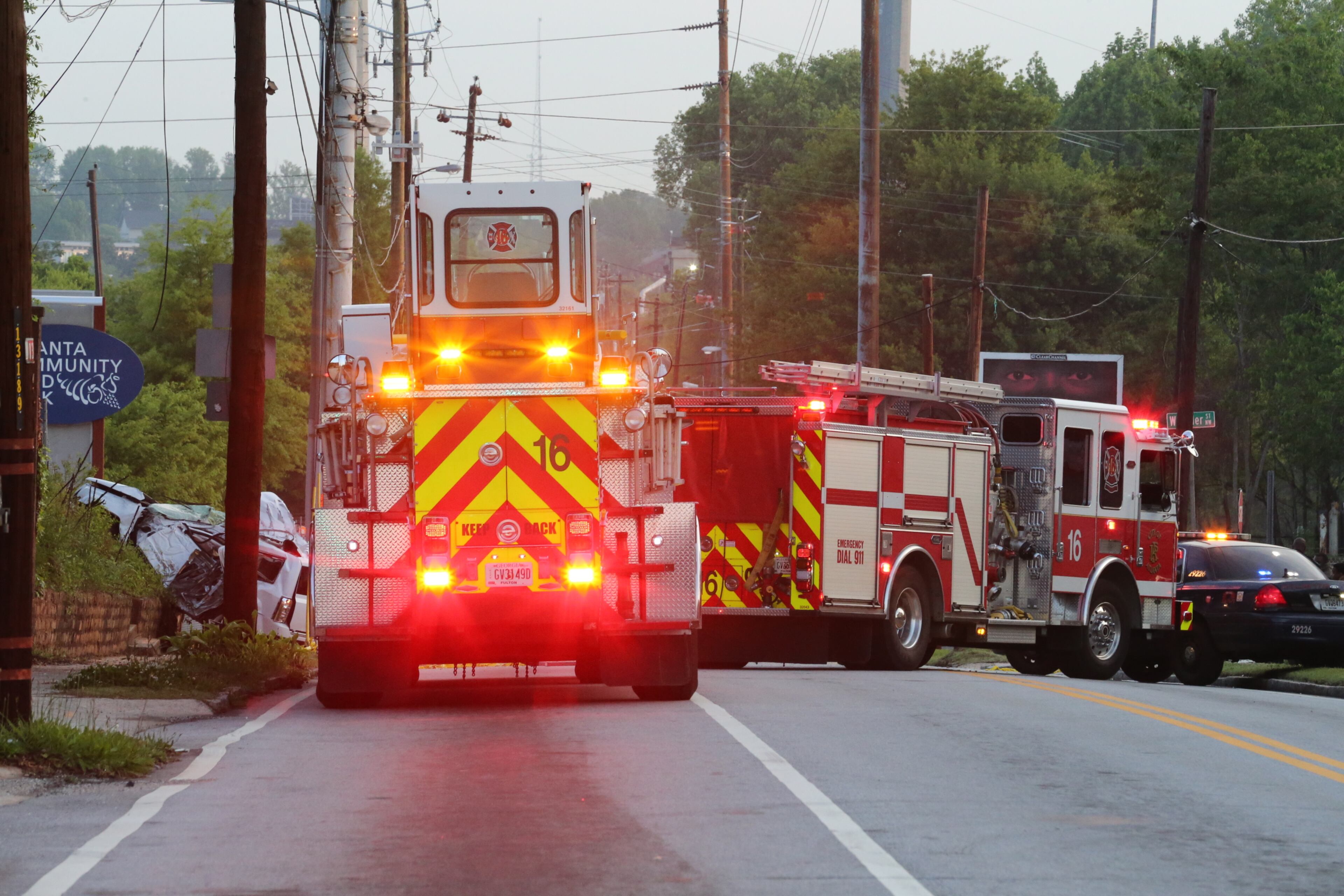 Two people were killed this morning in a wreck in Northwest Atlanta, according to police and news reports. A Jeep Cherokee struck a fire hydrant in the 700 block of Joseph E. Lowery Boulevard, according to police reports.