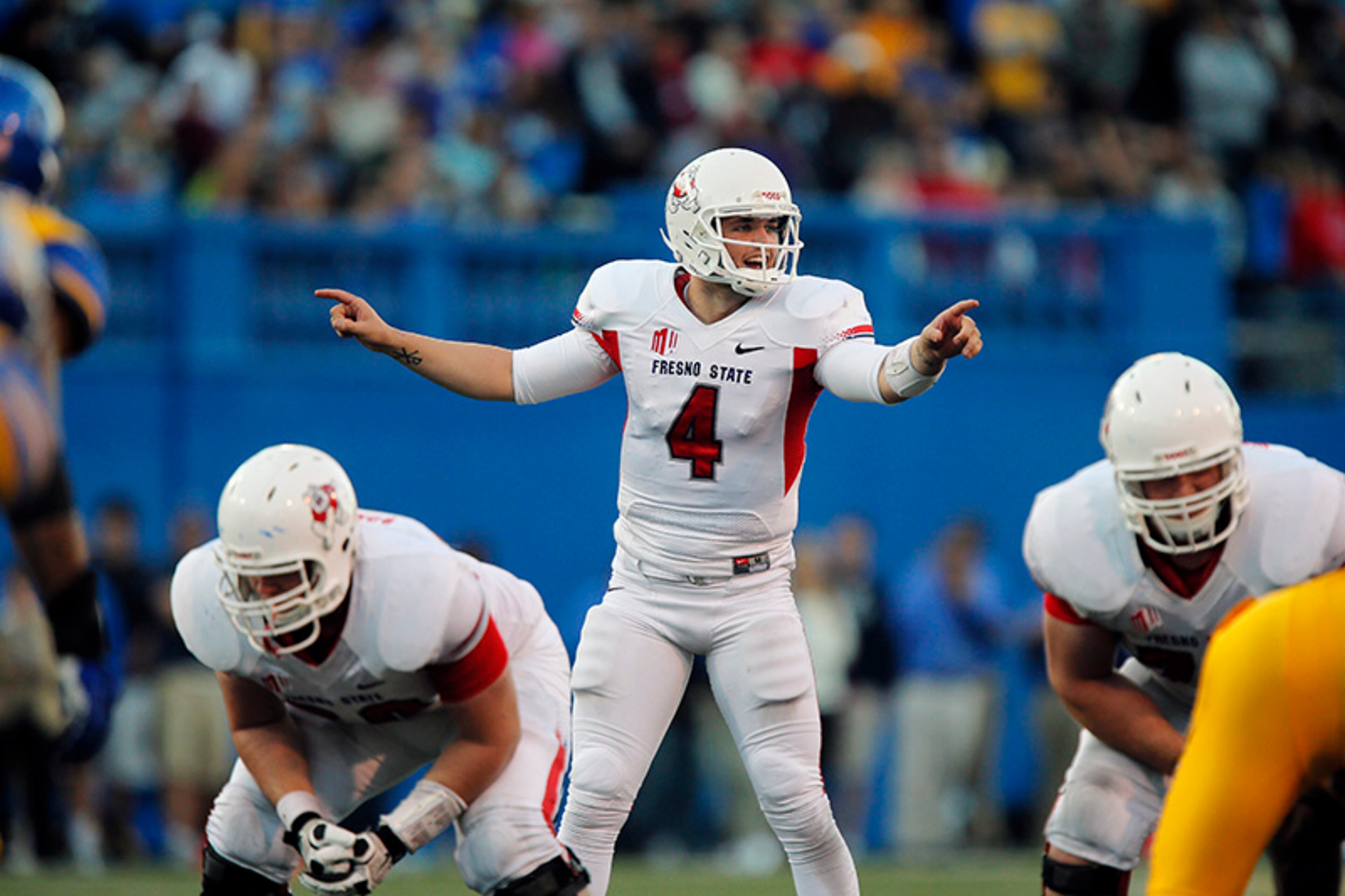 Derek Carr, QB, 6-2, 214, Fresno State: Carr’s brother, David, was the No. 1 overall pick by Houston in 2002.