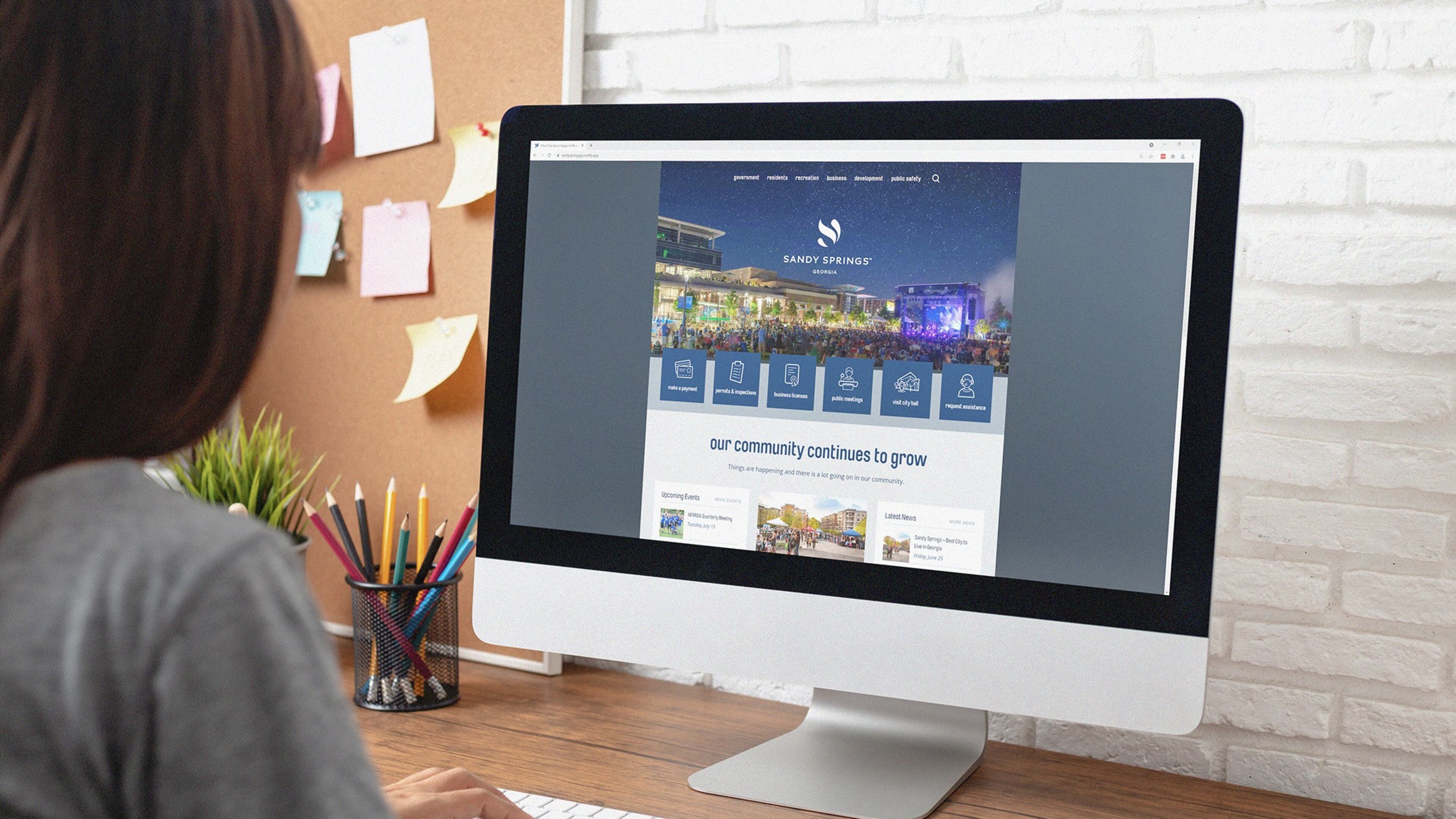 Sandy Springs recently updated their website making it easier to search for information and share webpages. (Courtesy City of Sandy Springs)