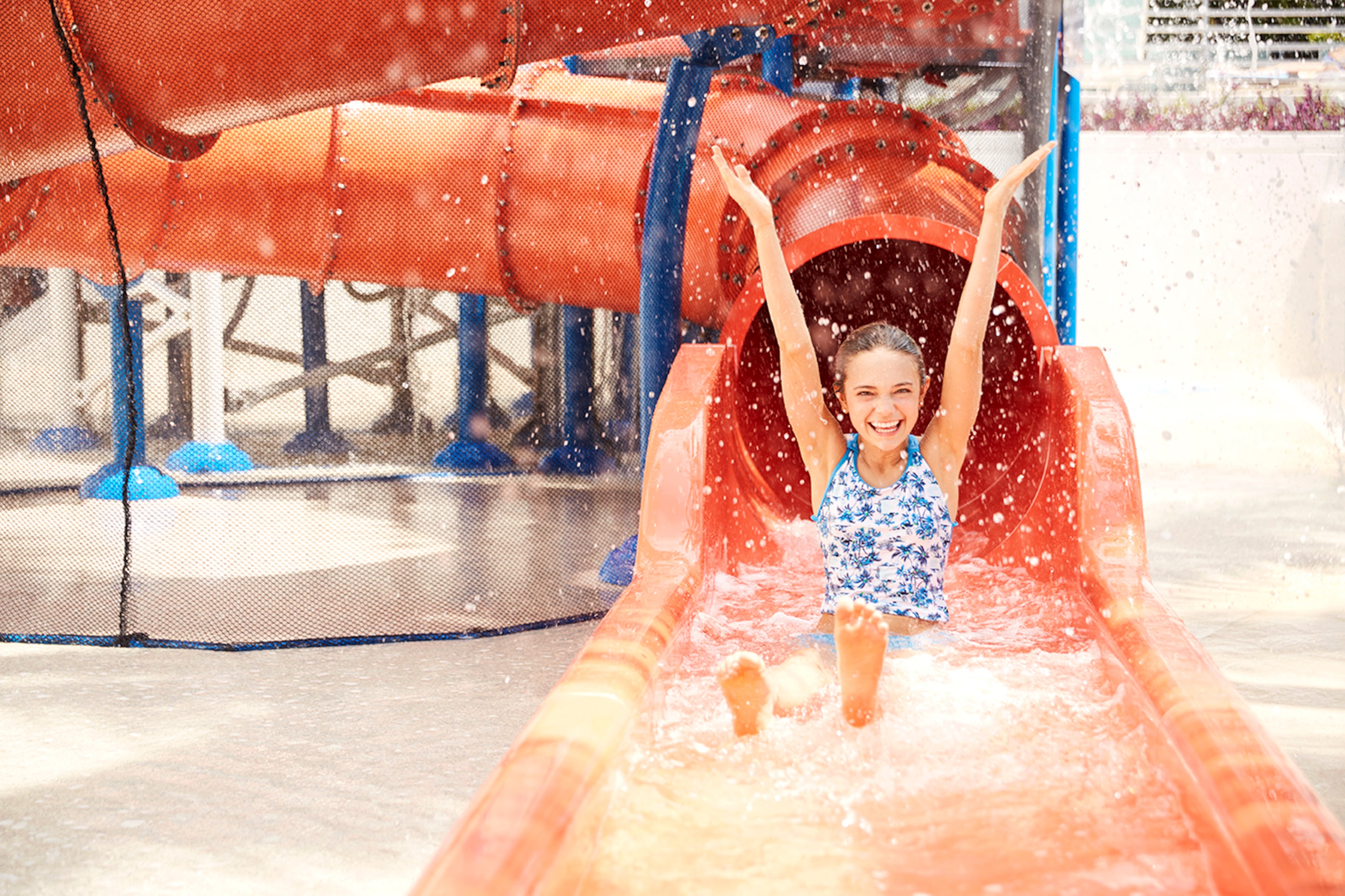 The Dip + Slide attraction at The Diplomat Beach Resort in Hollywood, Florida, has waterslides galore sure to thrill the kids.
Courtesy of The Diplomat Beach Resort