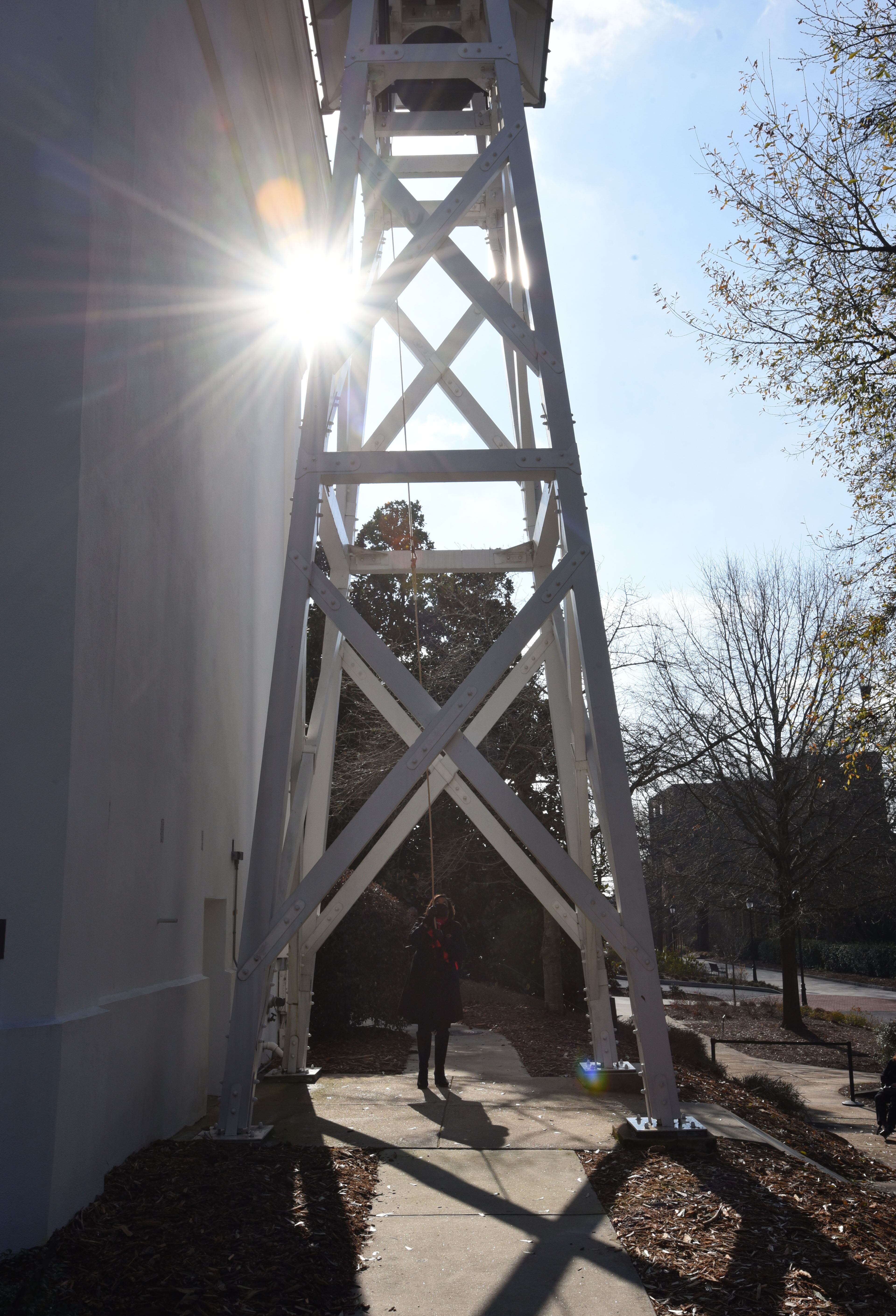 UGA's Chapel Bell originally summoned students to class. (Hyosub Shin/AJC)
