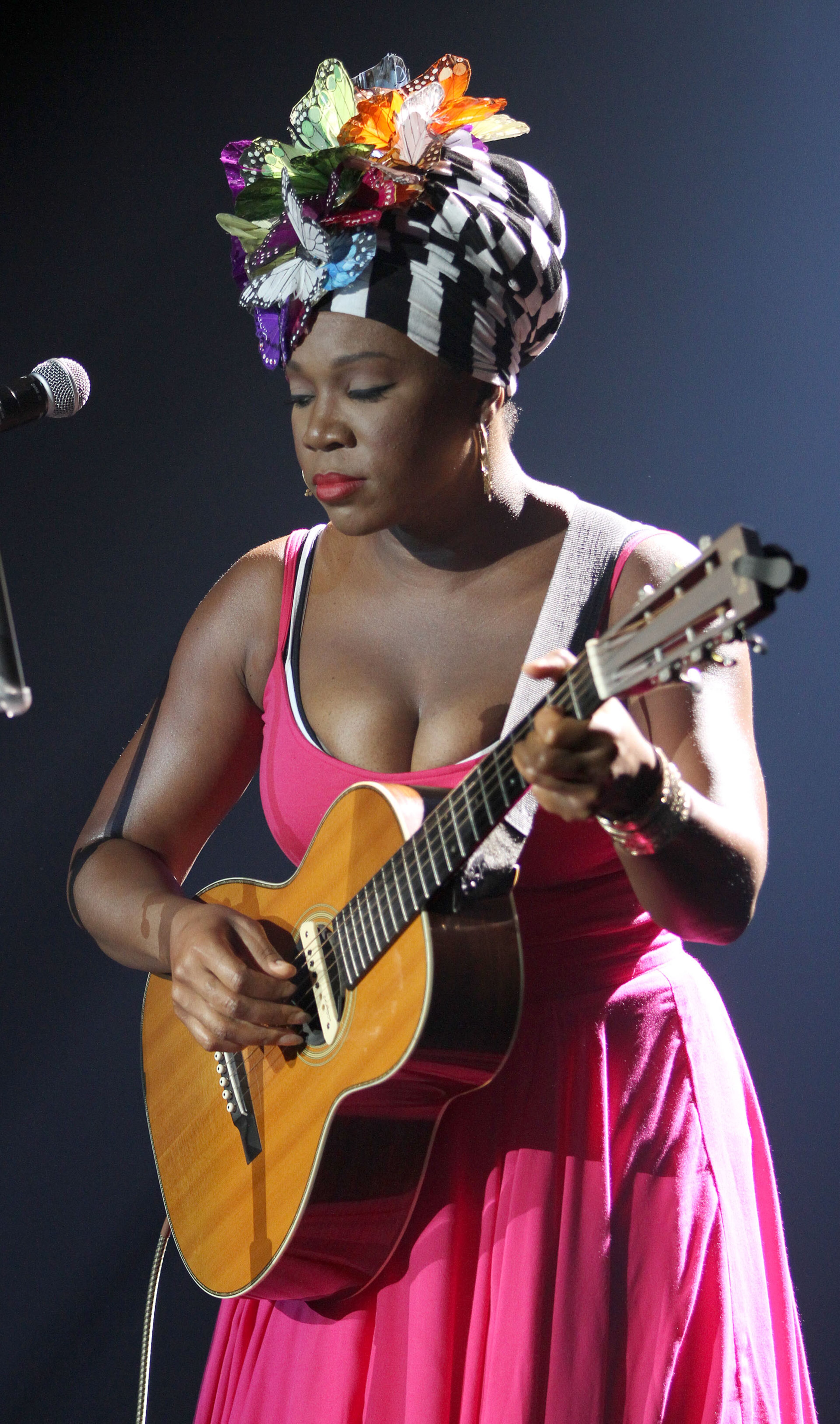 India.Arie performs at 2015 Essence Music Festival Concert at Superdome on Friday, July 3, 2015, in New Orleans. (Photo by Donald Traill/Invision/AP)