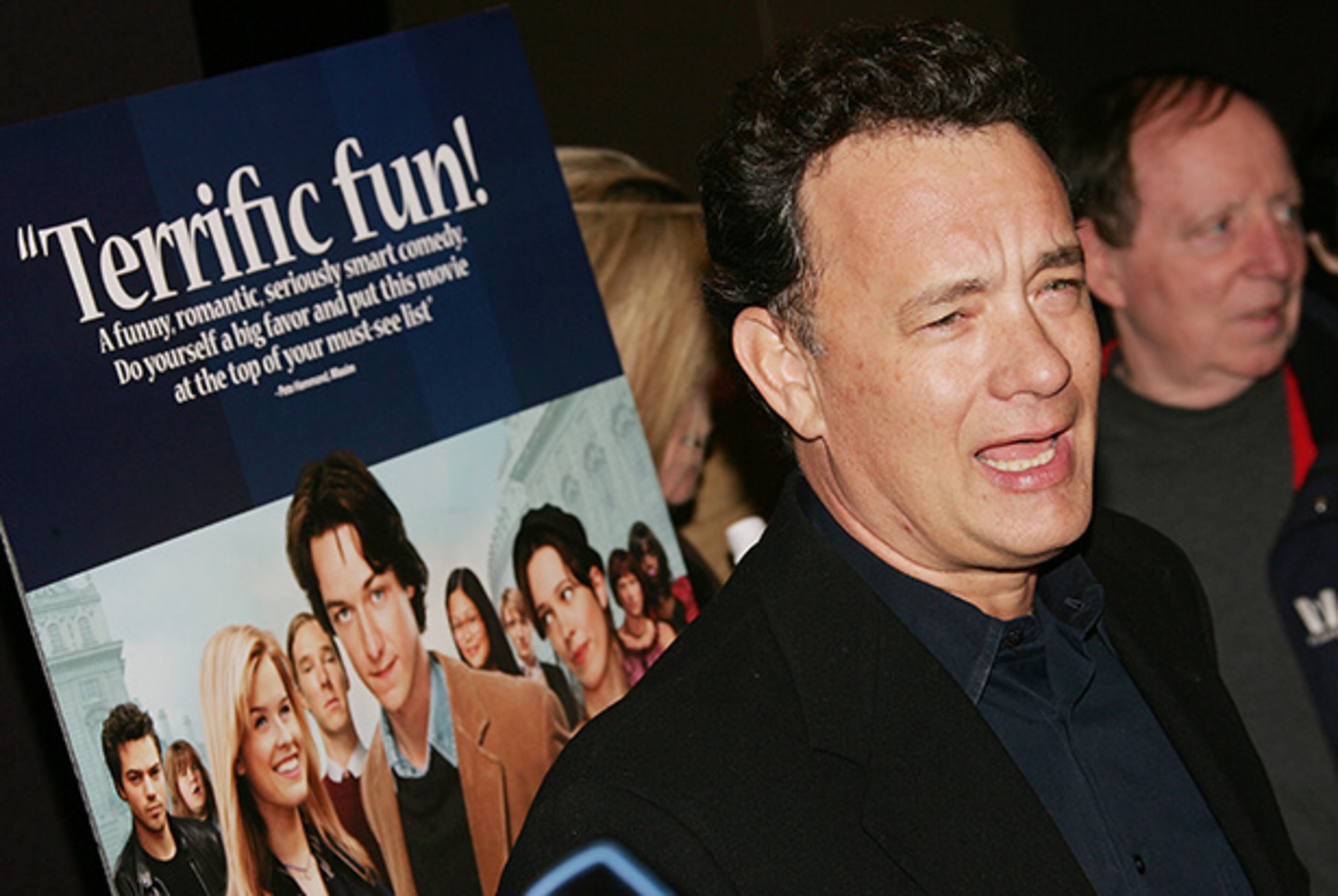 Producer Tom Hanks attends a special screening of Starter For Ten at the Tribeca Grand Screening Room February 13, 2007 in New York City. (Photo by Evan Agostini/Getty Images)