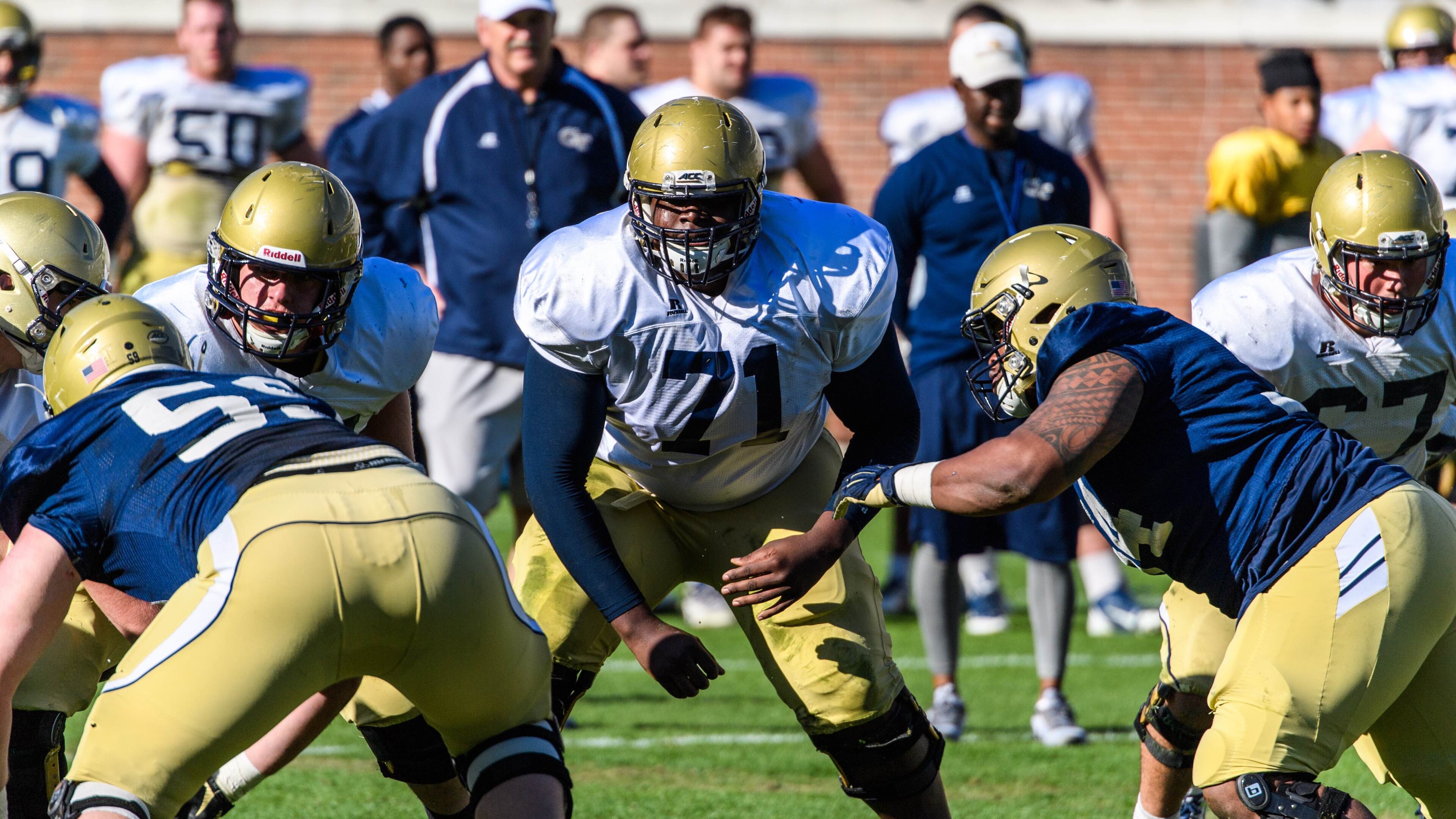 Georgia Tech guard Shamire Devine (71) is listed as questionable for Saturday’s game against Miami. (GT Athletics/Danny Karnik)