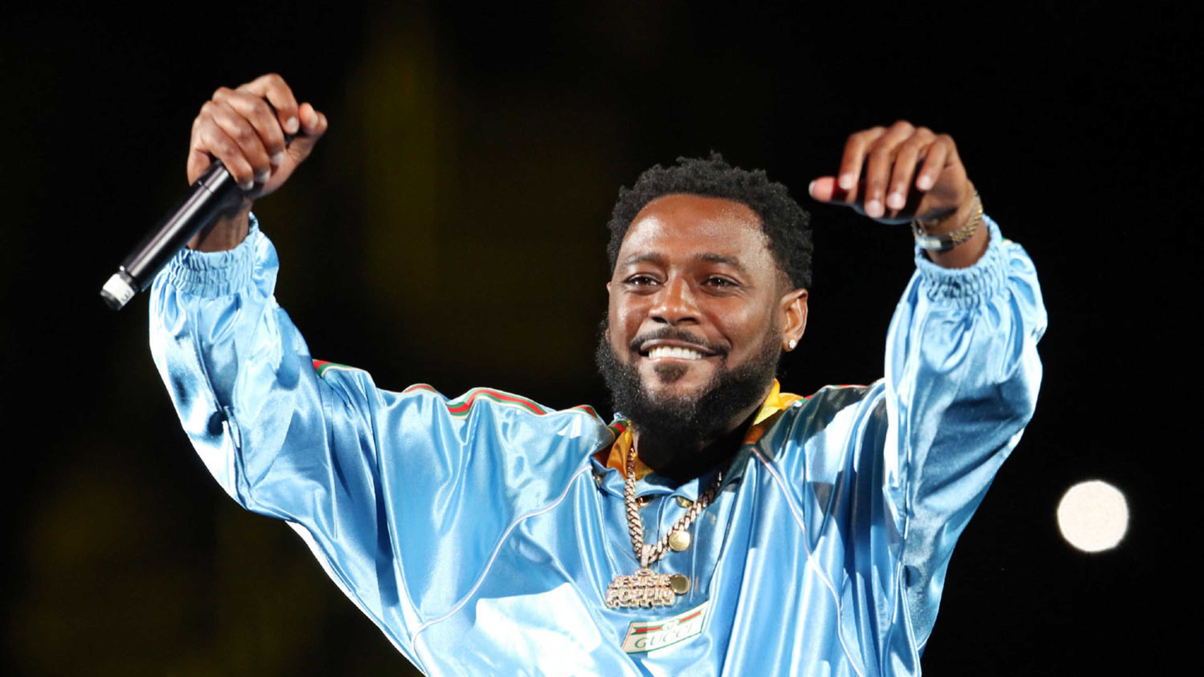 -- Kountry Wayne
The "In Real Life Comedy Tour" featuring Mike Epps played the first of four sold-out shows (two nights) in a socially distanced and limited seating setup at State Farm Arena on Friday night, May 7, 2021. Also on the bill were Karlous Miller, Kountry Wayne, DC Young Fly, Lavell Crawford and Henry Welch. (Photo: Robb Cohen for The Atlanta Journal-Constitution)