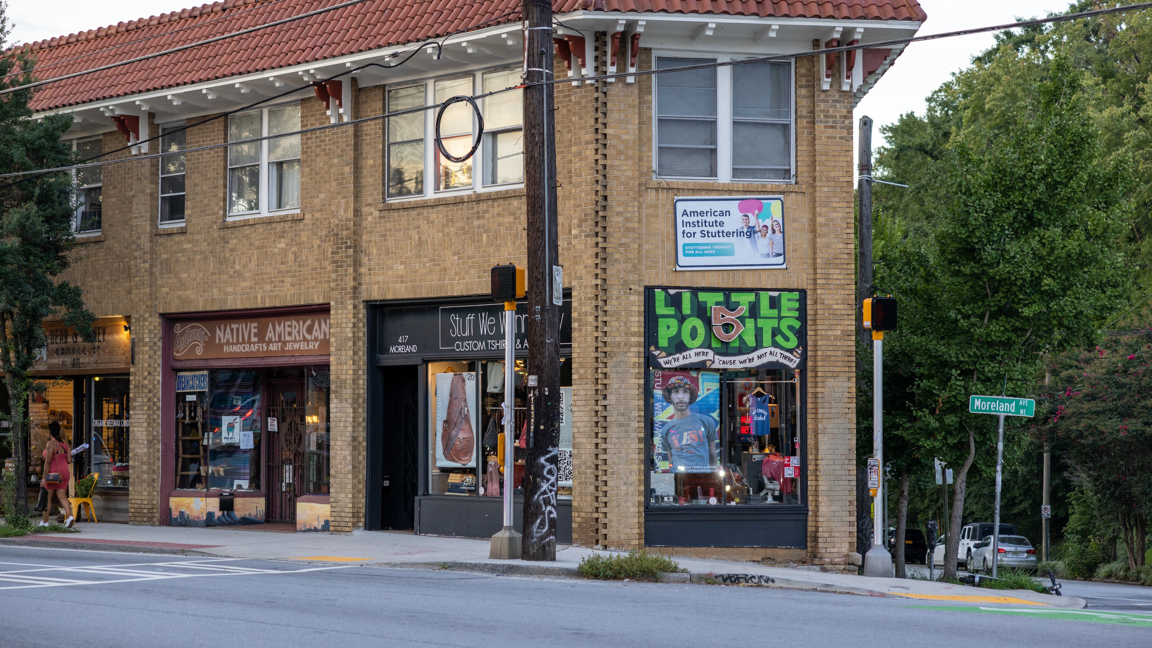 Little 5 Points sign in Little 5 Points on August 20, 2022