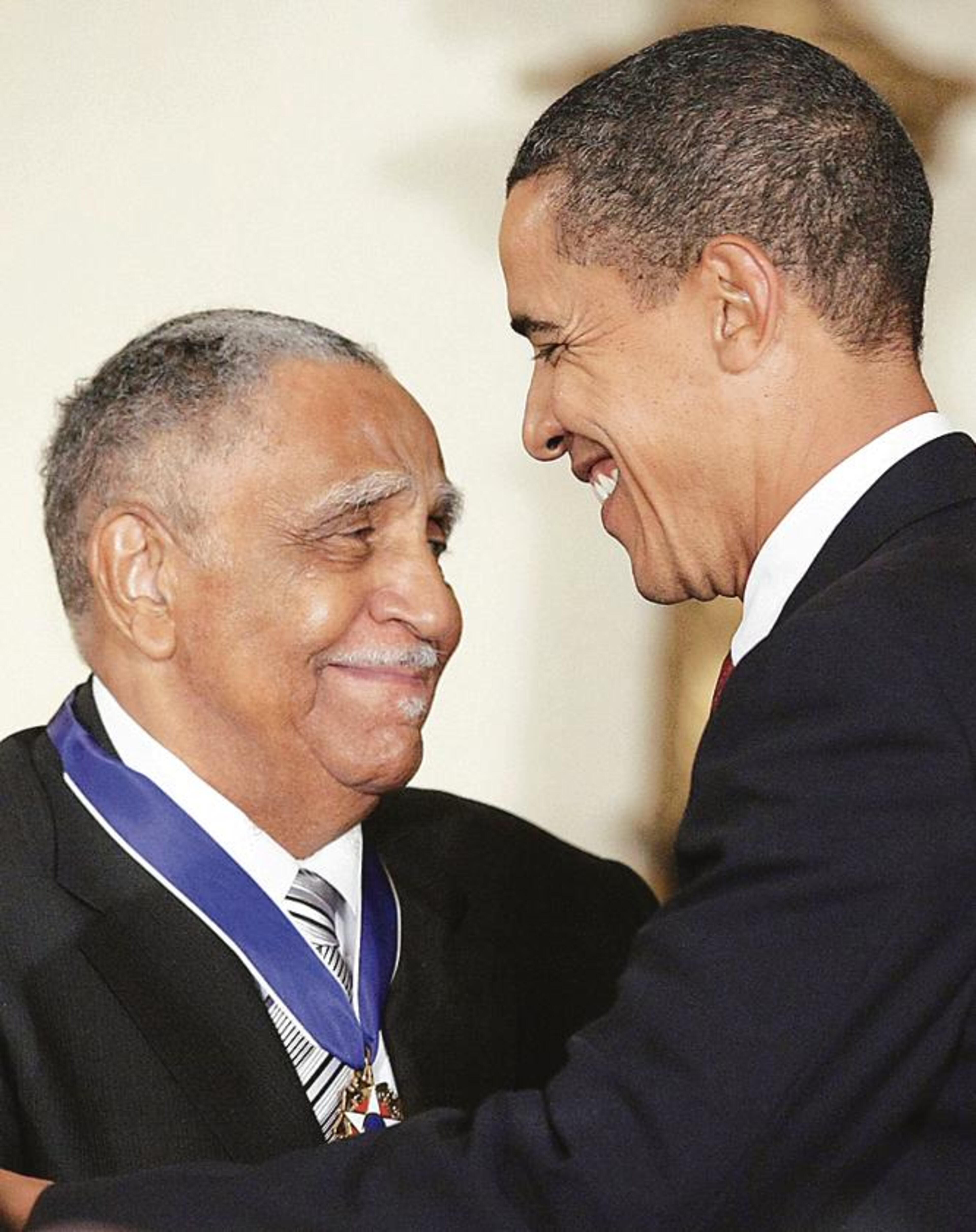 President Barack Obama presents a Presidential Medal of Freedom to Rev. Joseph Lowery in 2009. (AP Photo/J. Scott Applewhite)