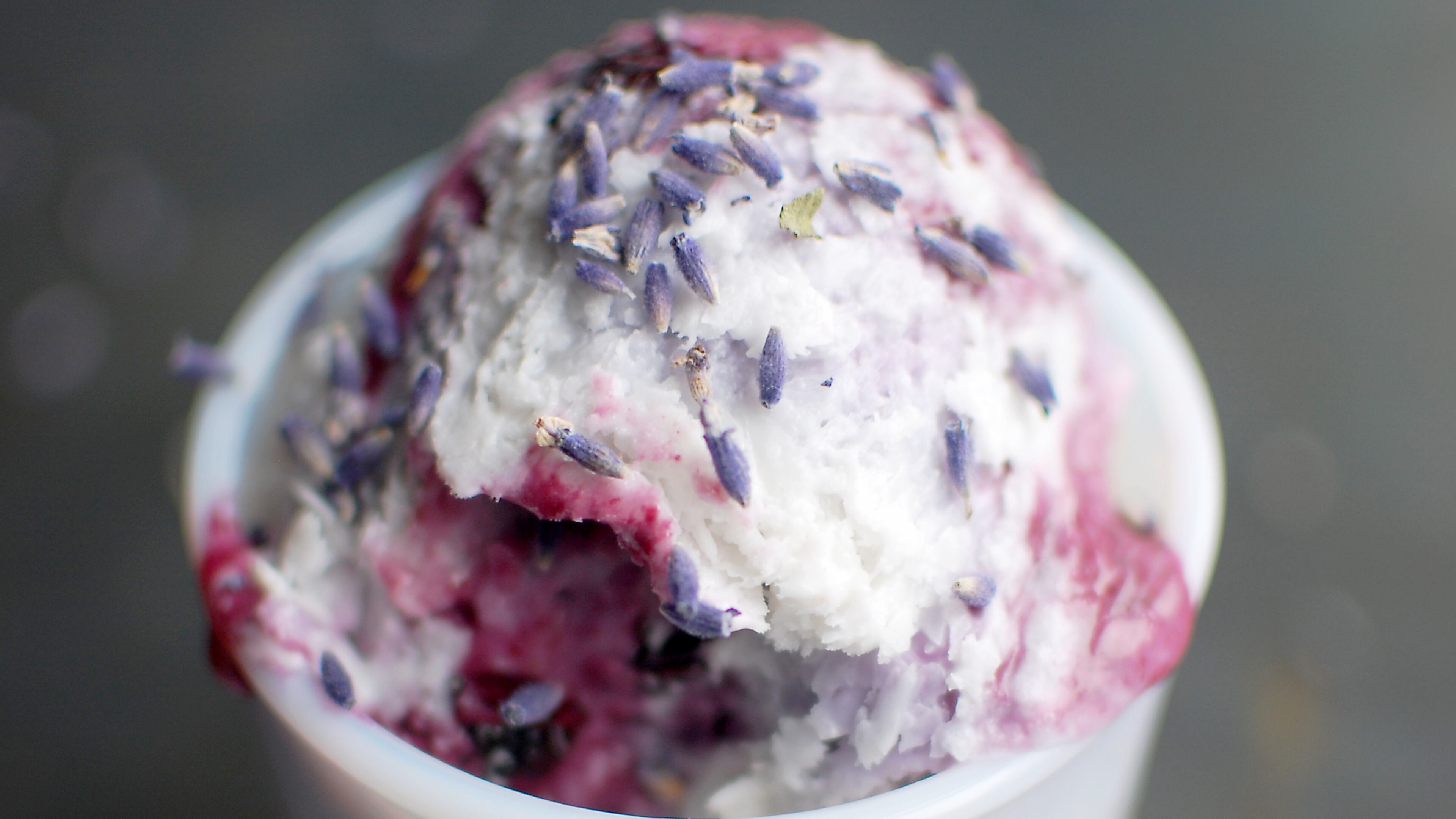 Blueberry Lavender Ice Cream (photo credit Andre Gallant)