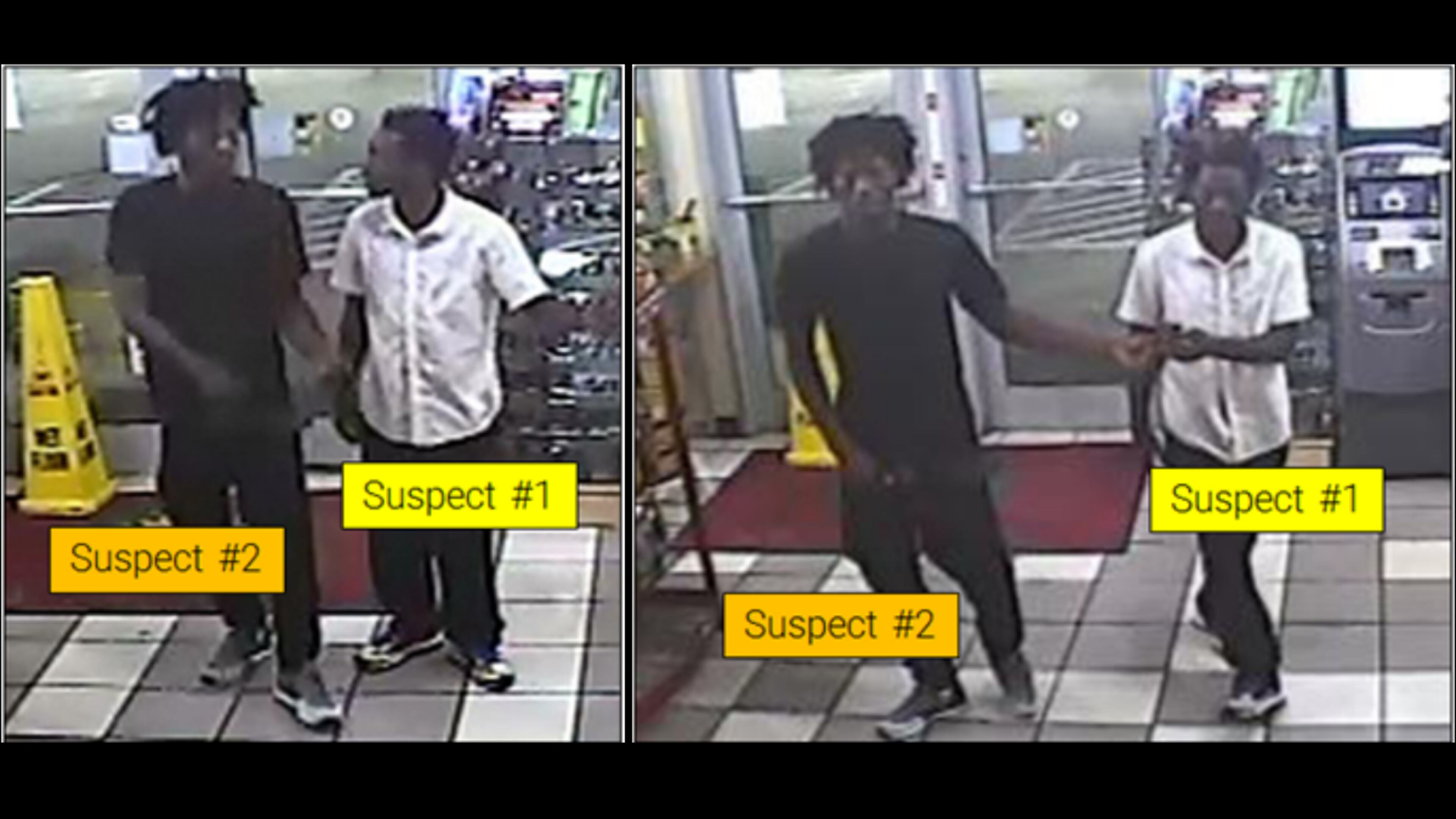 Gwinnett County police are searching for two men who allegedly beat, robbed and kidnapped a man in Tucker.